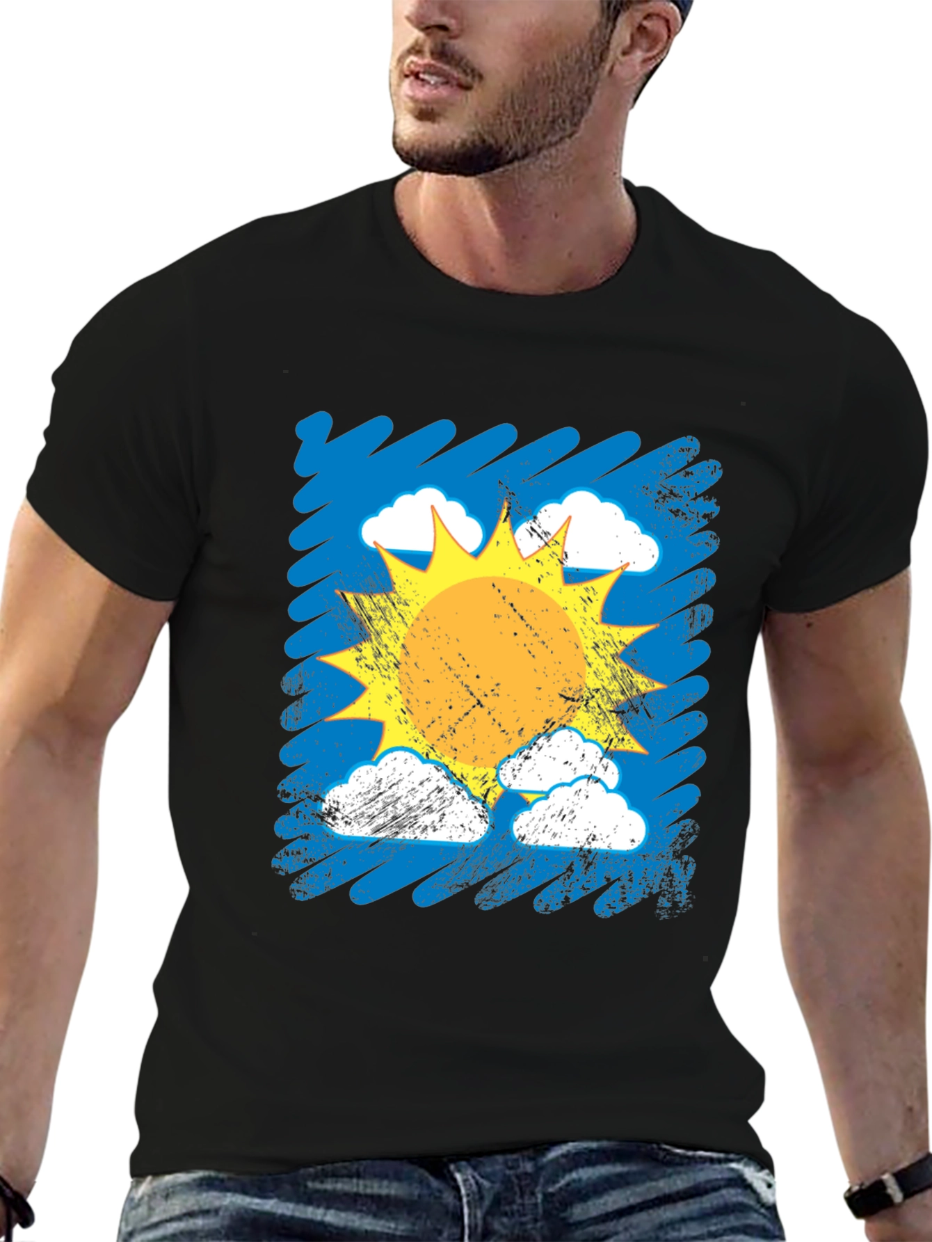 Sunshine Daydream Black Graphic Tee
