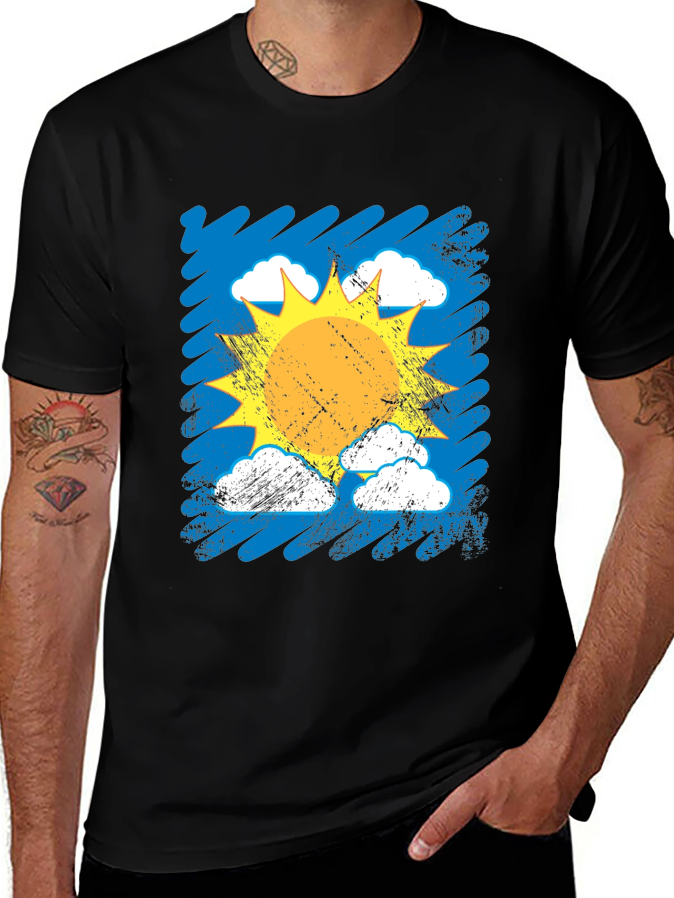 Sunshine Daydream Black Graphic Tee