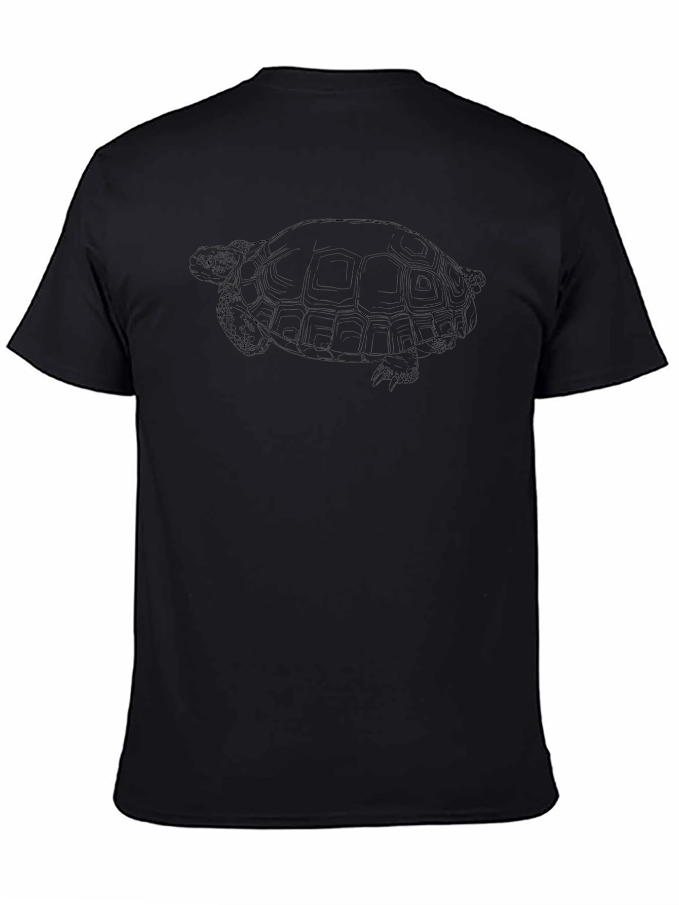 Turtle Graphic T-Shirt - Black