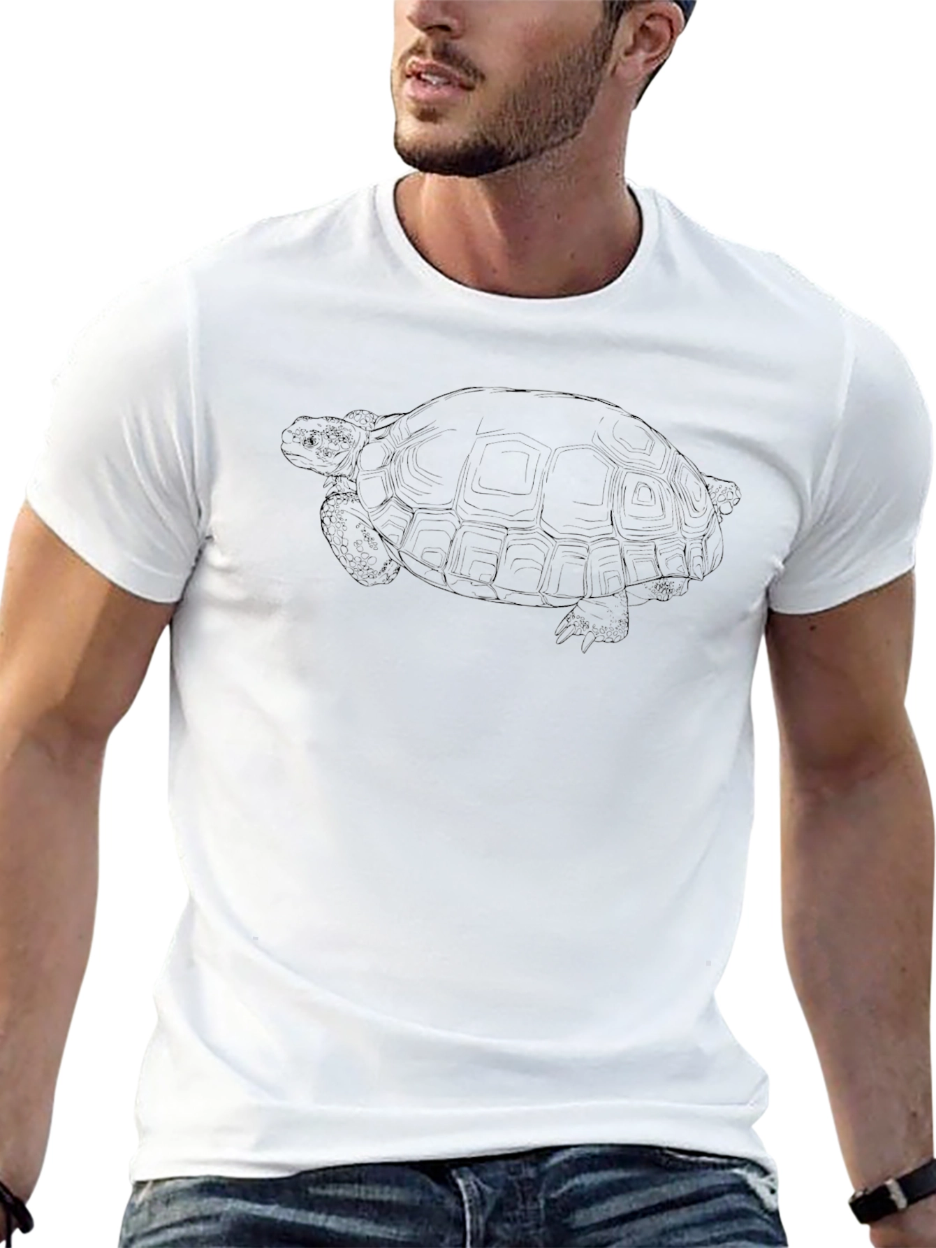Turtle Graphic T-Shirt - Black
