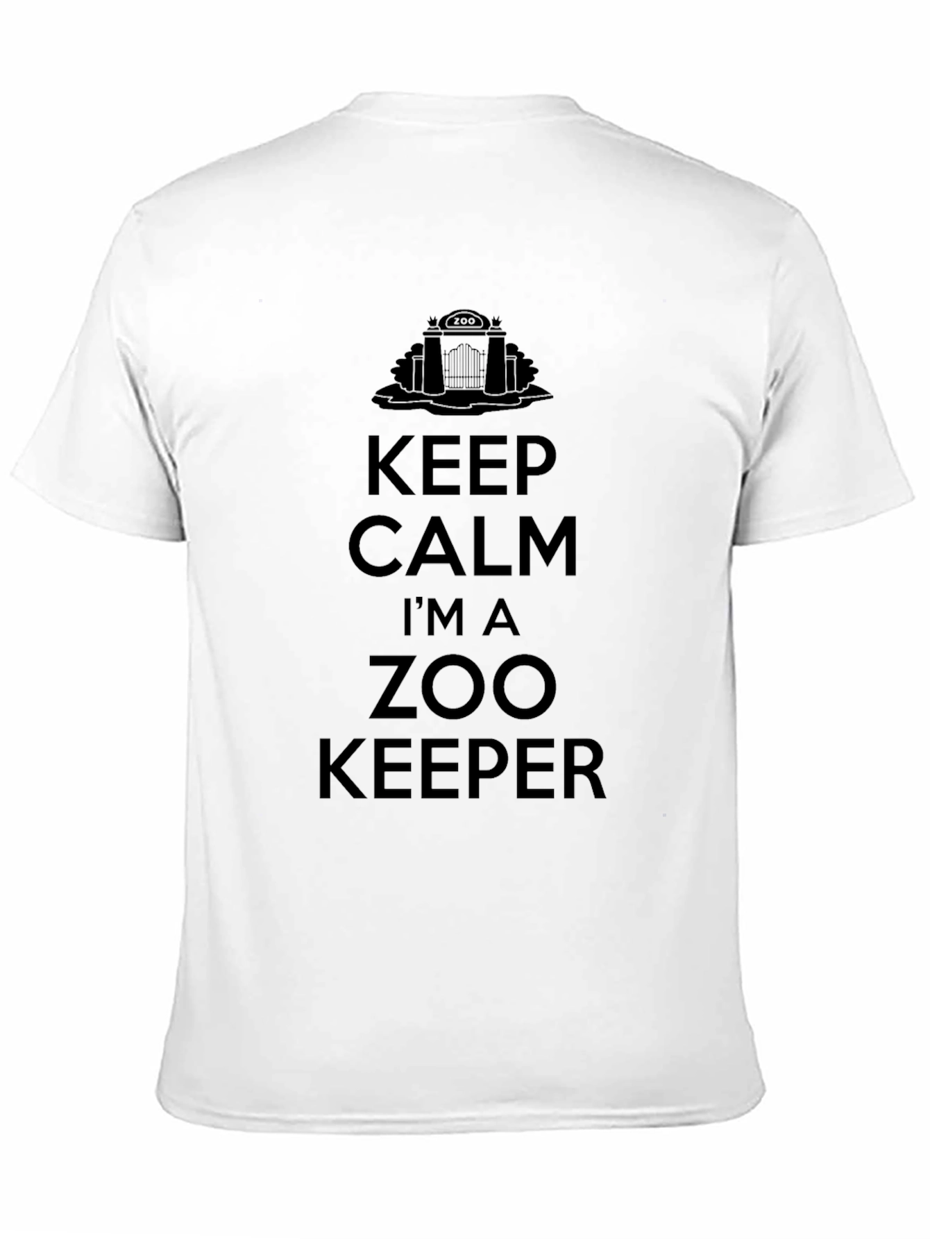 Keep Calm Zoo Keeper Black T-Shirt