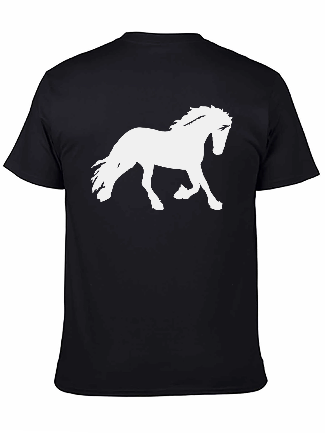 Horse Graphic Tee - Stylish Black T-Shirt