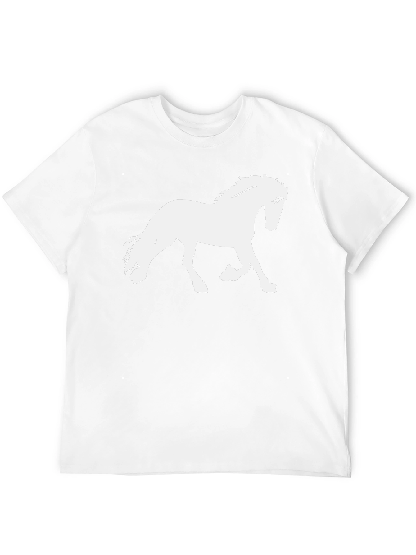 Horse Graphic Tee - Stylish Black T-Shirt