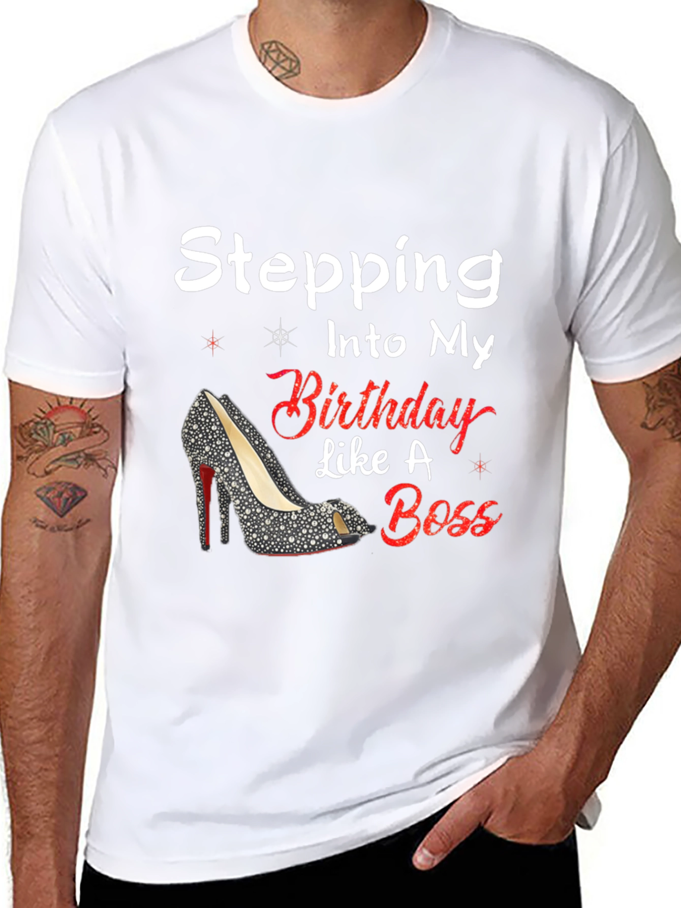 Stepping Into My Birthday Like A Boss Tee