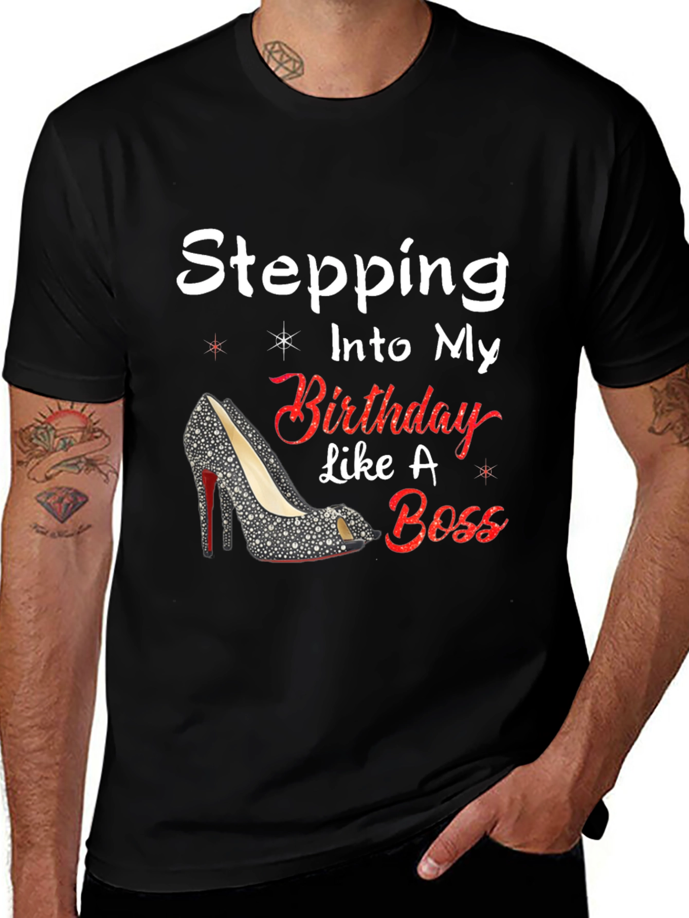 Stepping Into My Birthday Like A Boss Tee