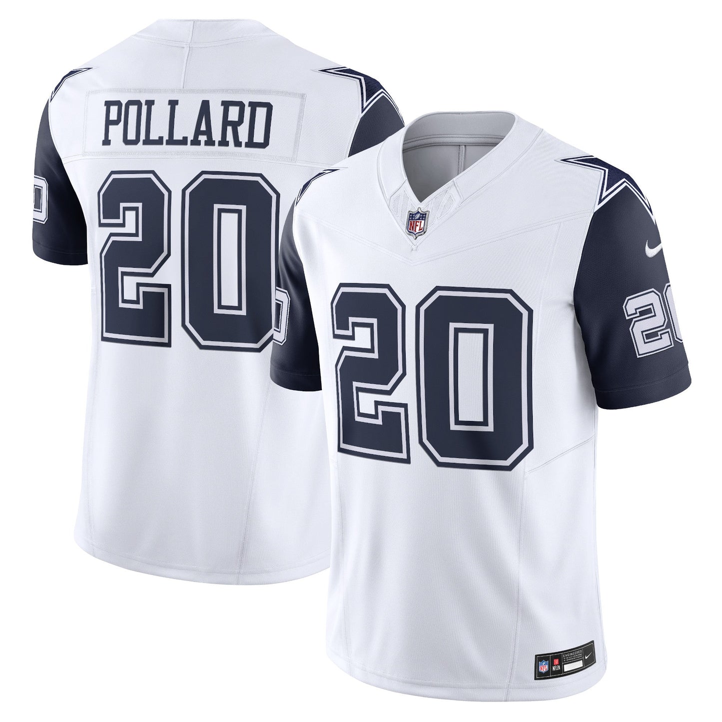 Men���������������������������s Dallas Cowboys Tony Pollard White Vapor F.U.S.E. Limited Jersey