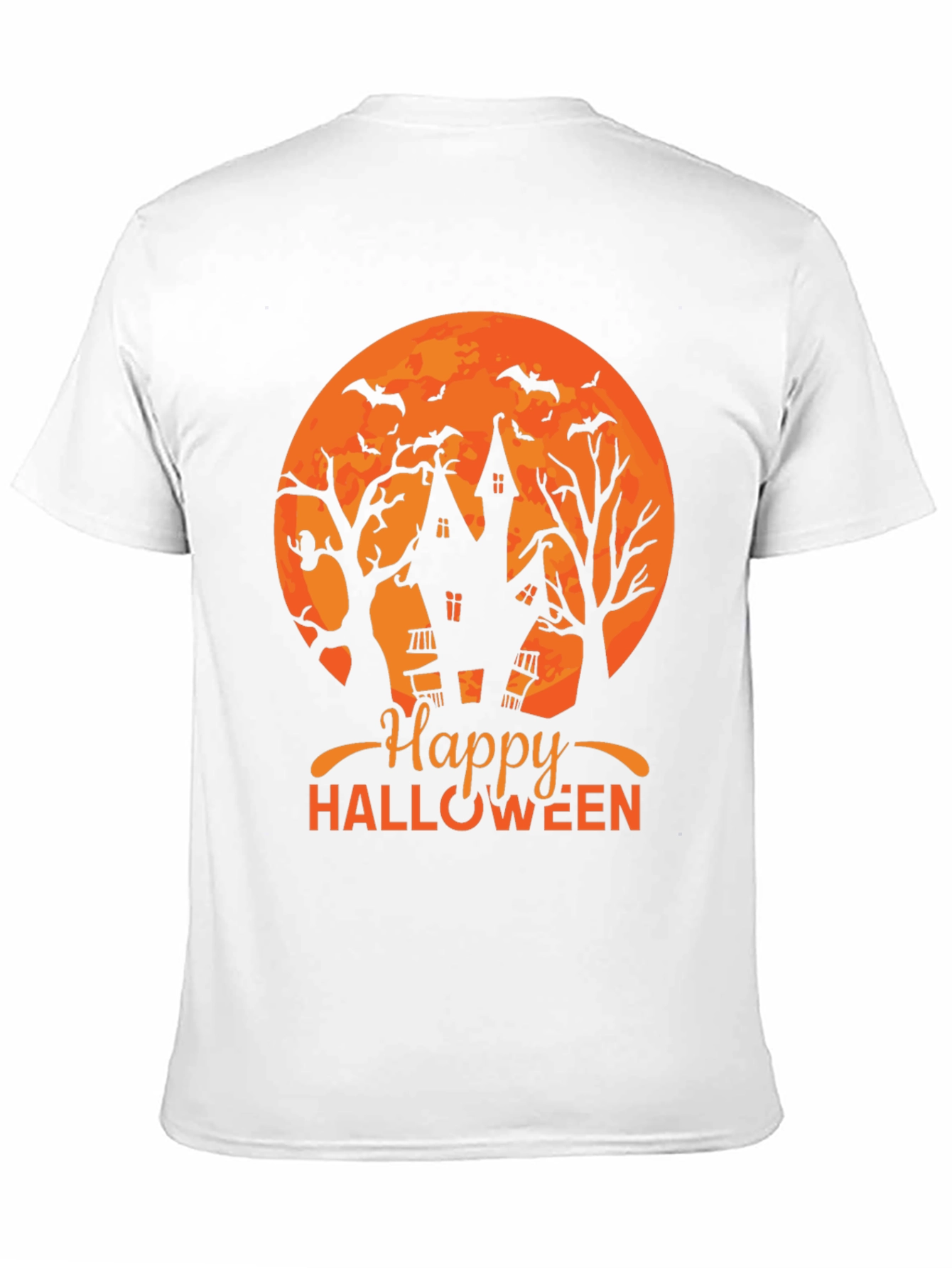 Happy Halloween T-Shirt - Spooky Haunted House Design