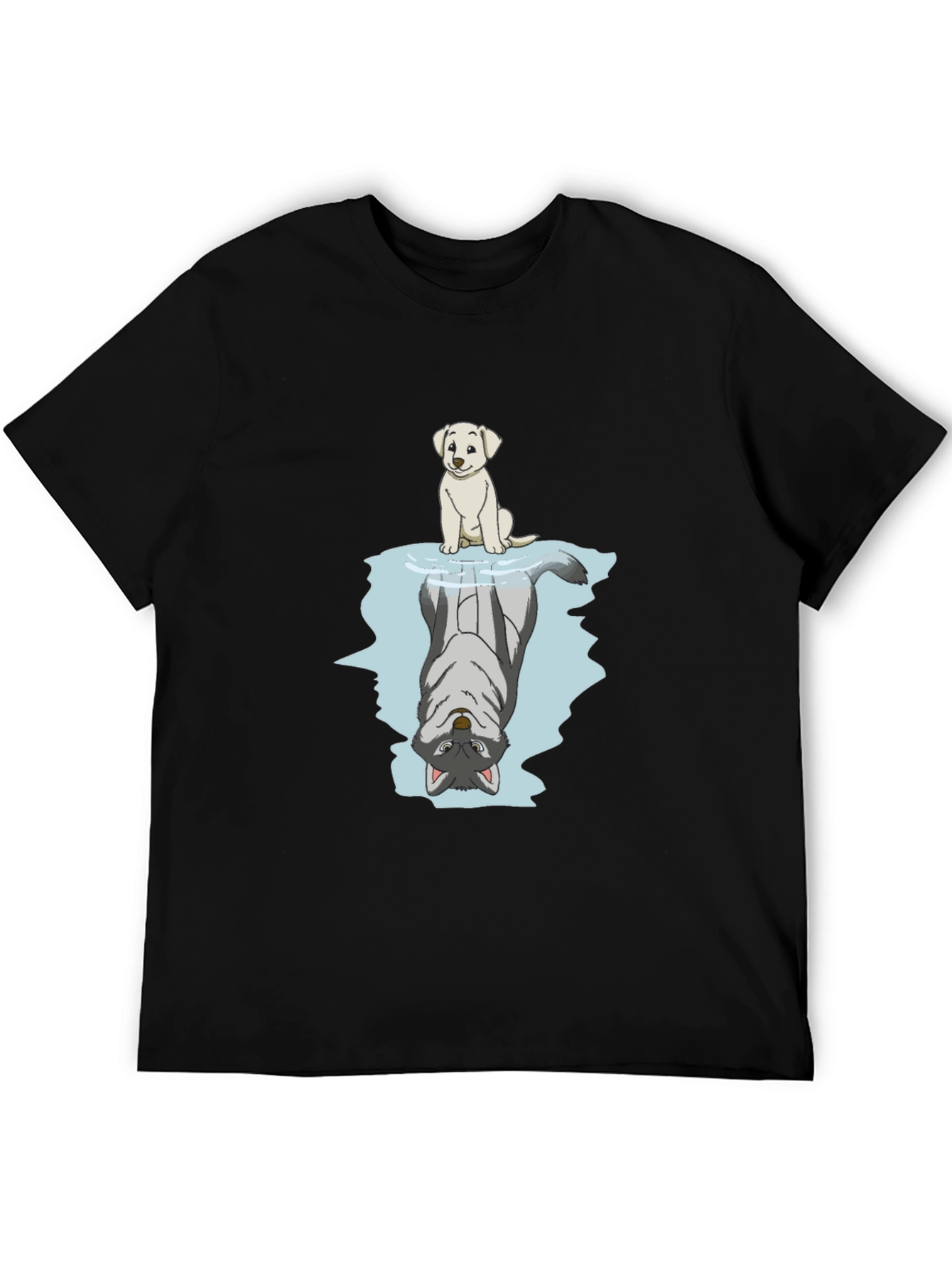 Dog & Wolf Reflection Graphic Tee