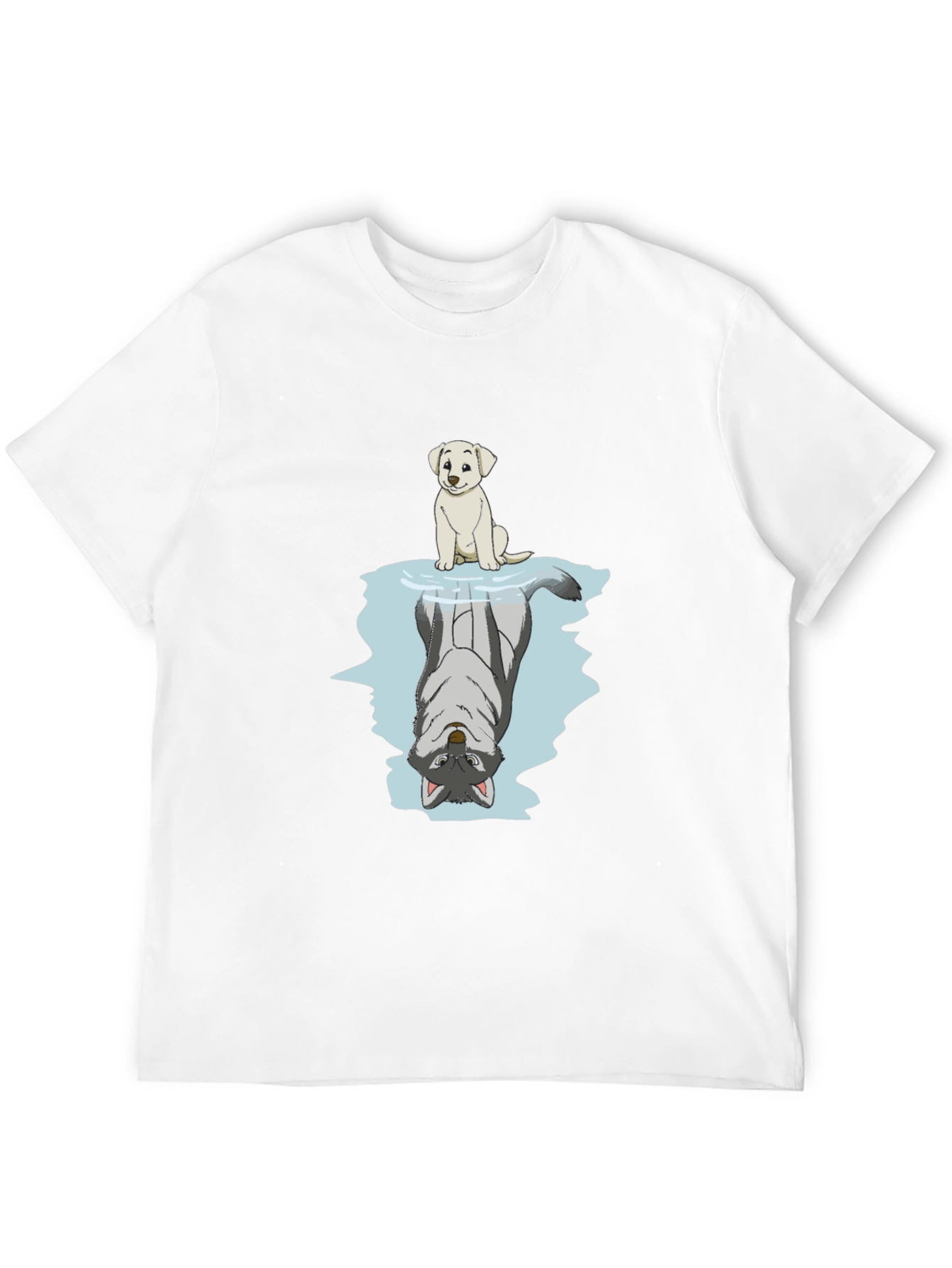 Dog & Wolf Reflection Graphic Tee