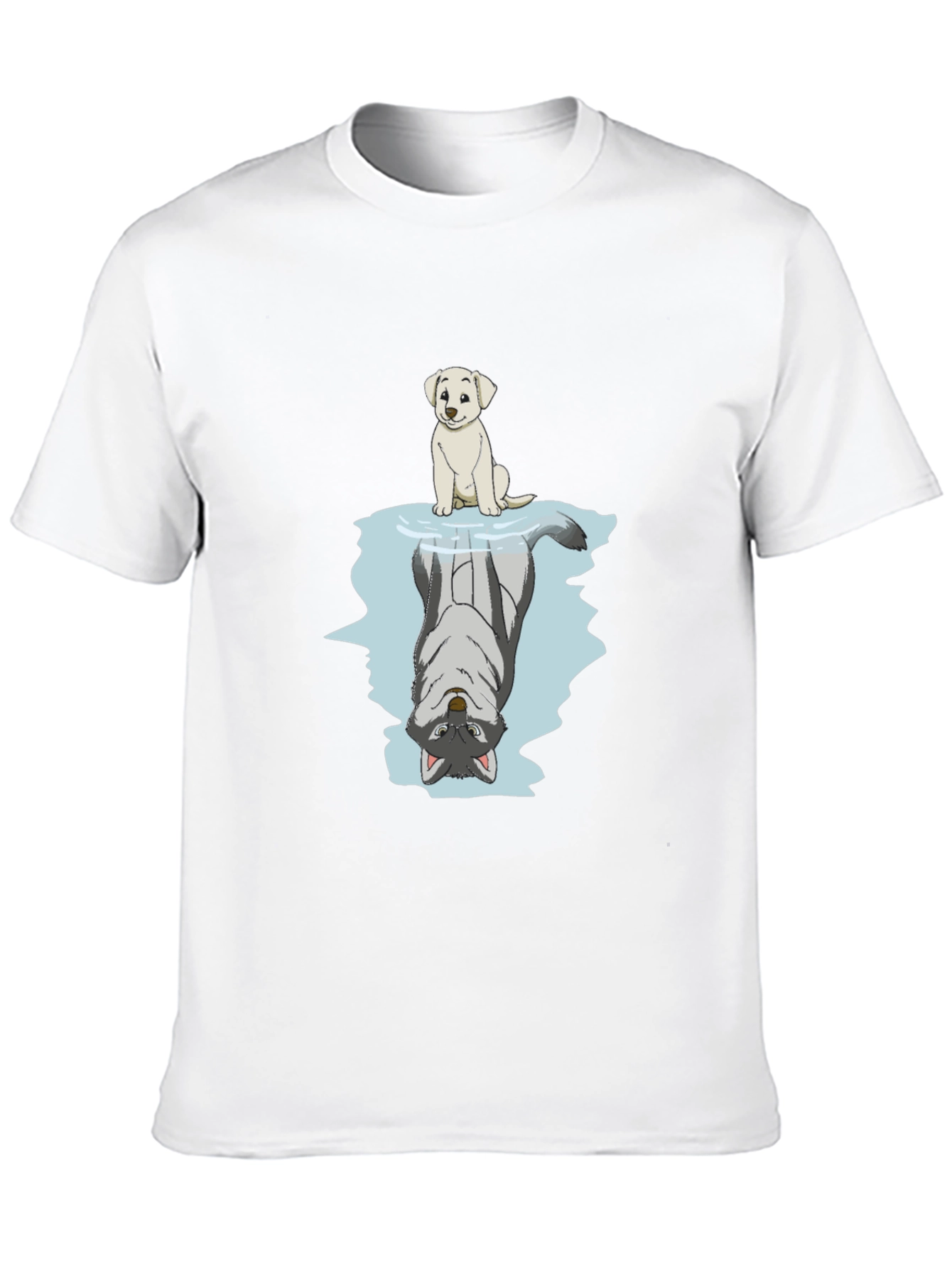 Dog & Wolf Reflection Graphic Tee
