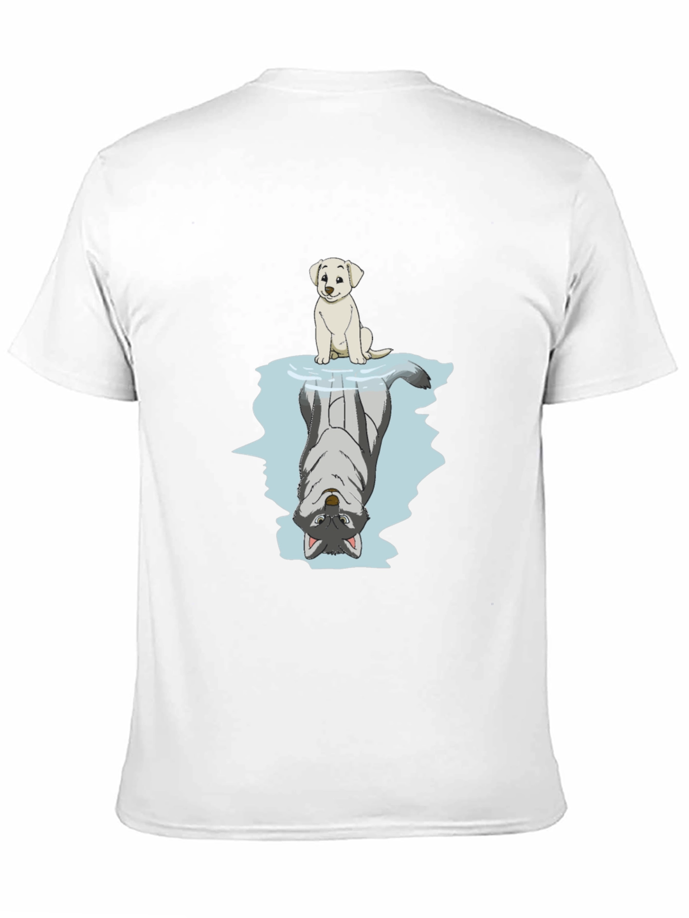 Dog & Wolf Reflection Graphic Tee