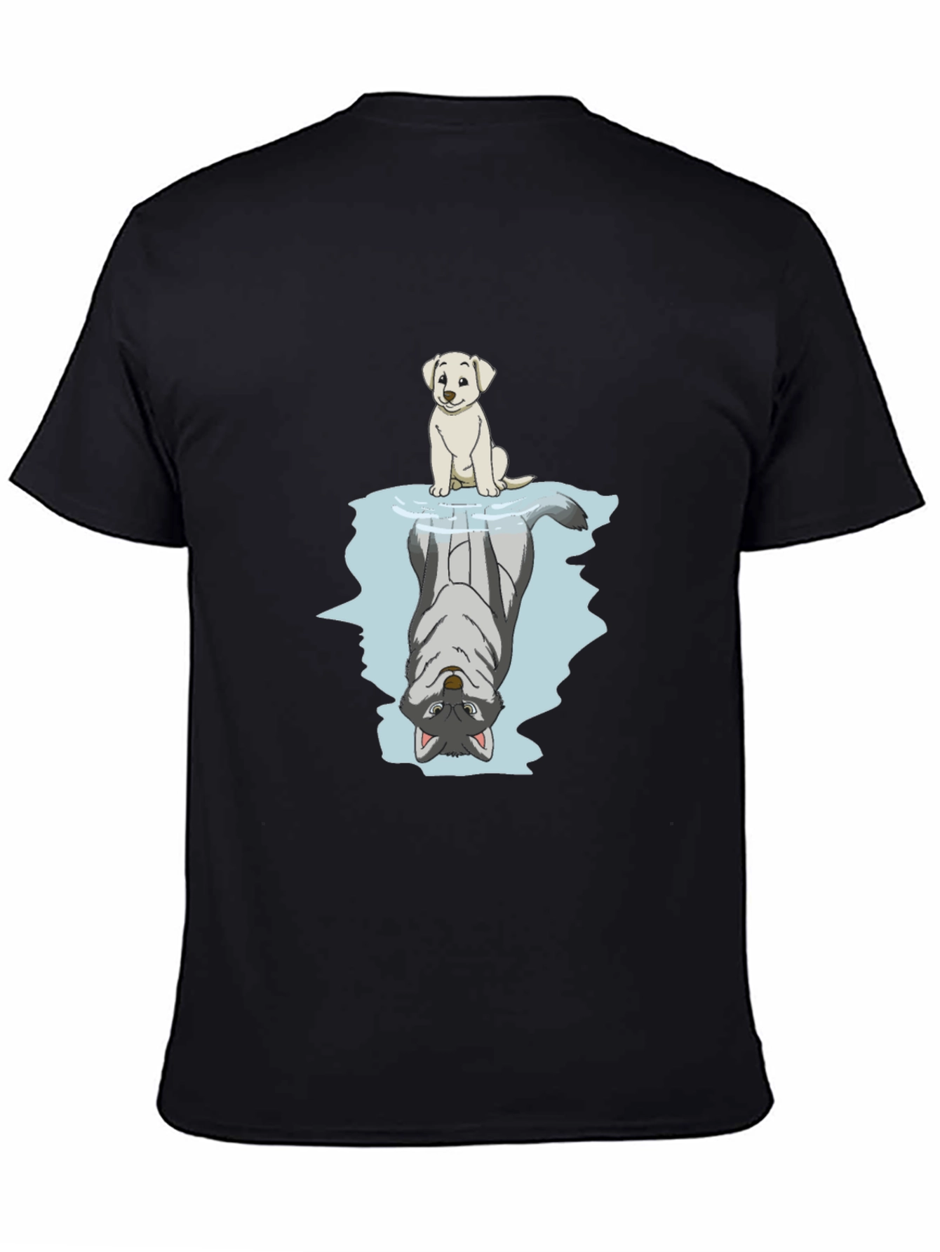 Dog & Wolf Reflection Graphic Tee