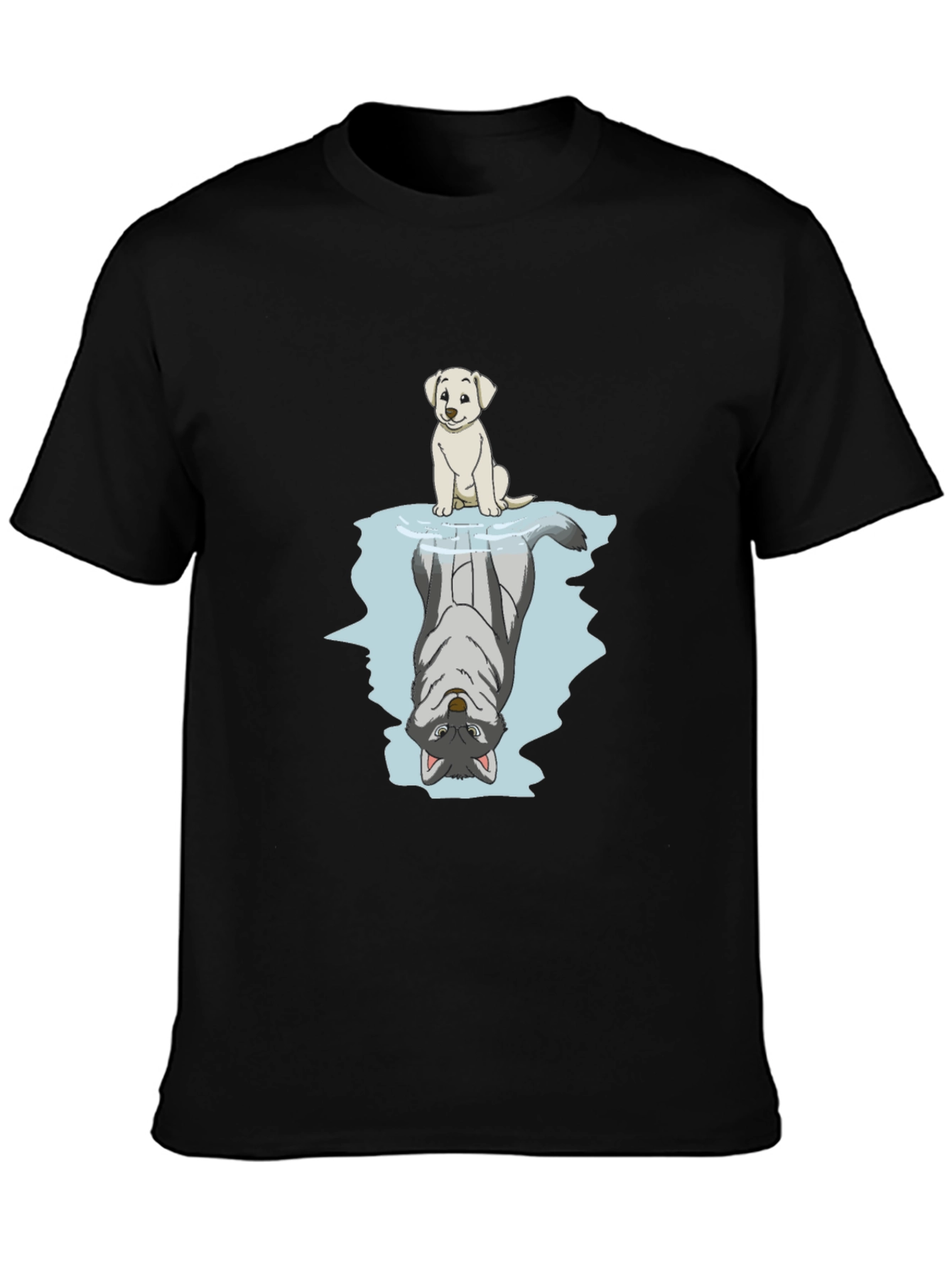Dog & Wolf Reflection Graphic Tee