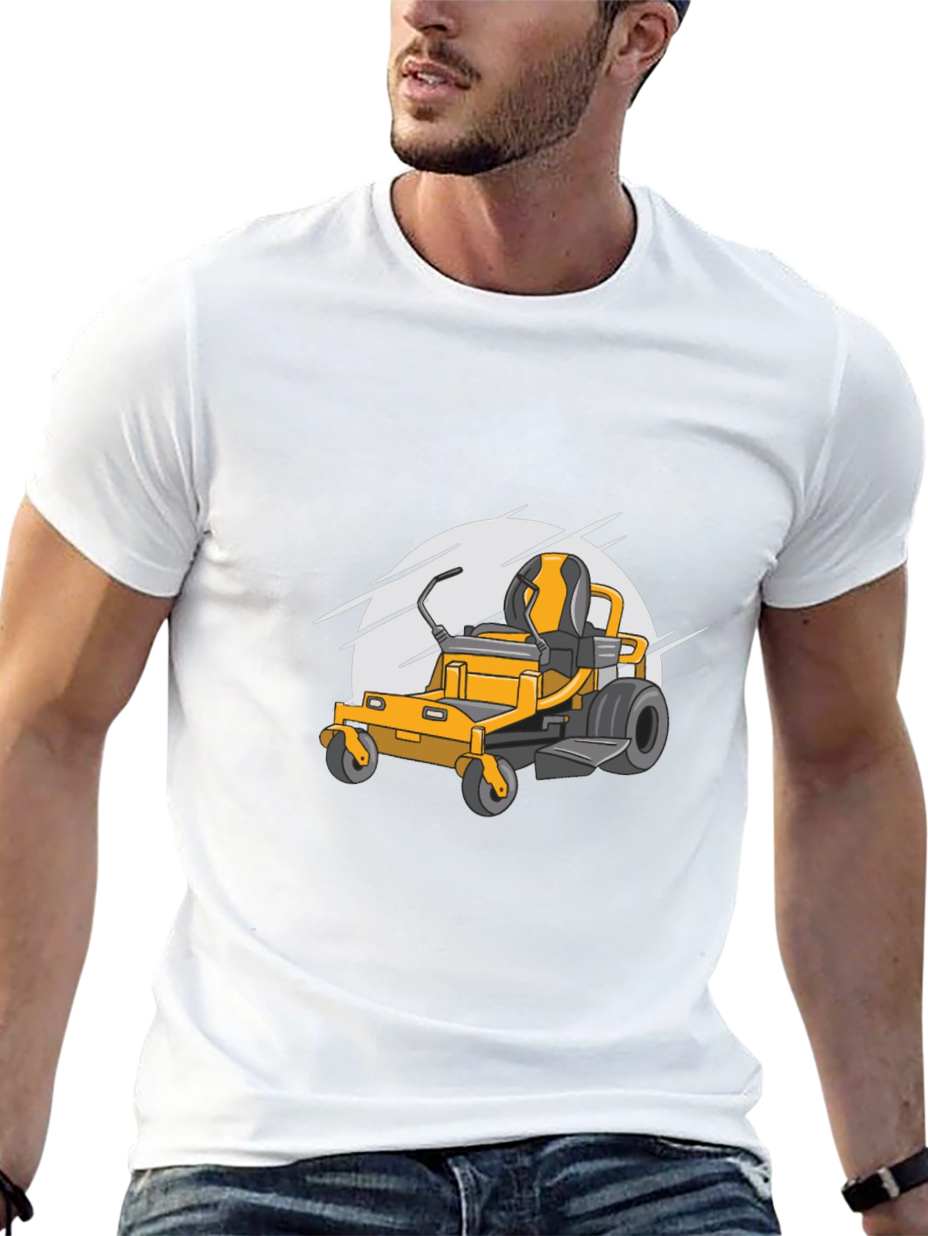 Ride-On Mower Graphic Tee - Black