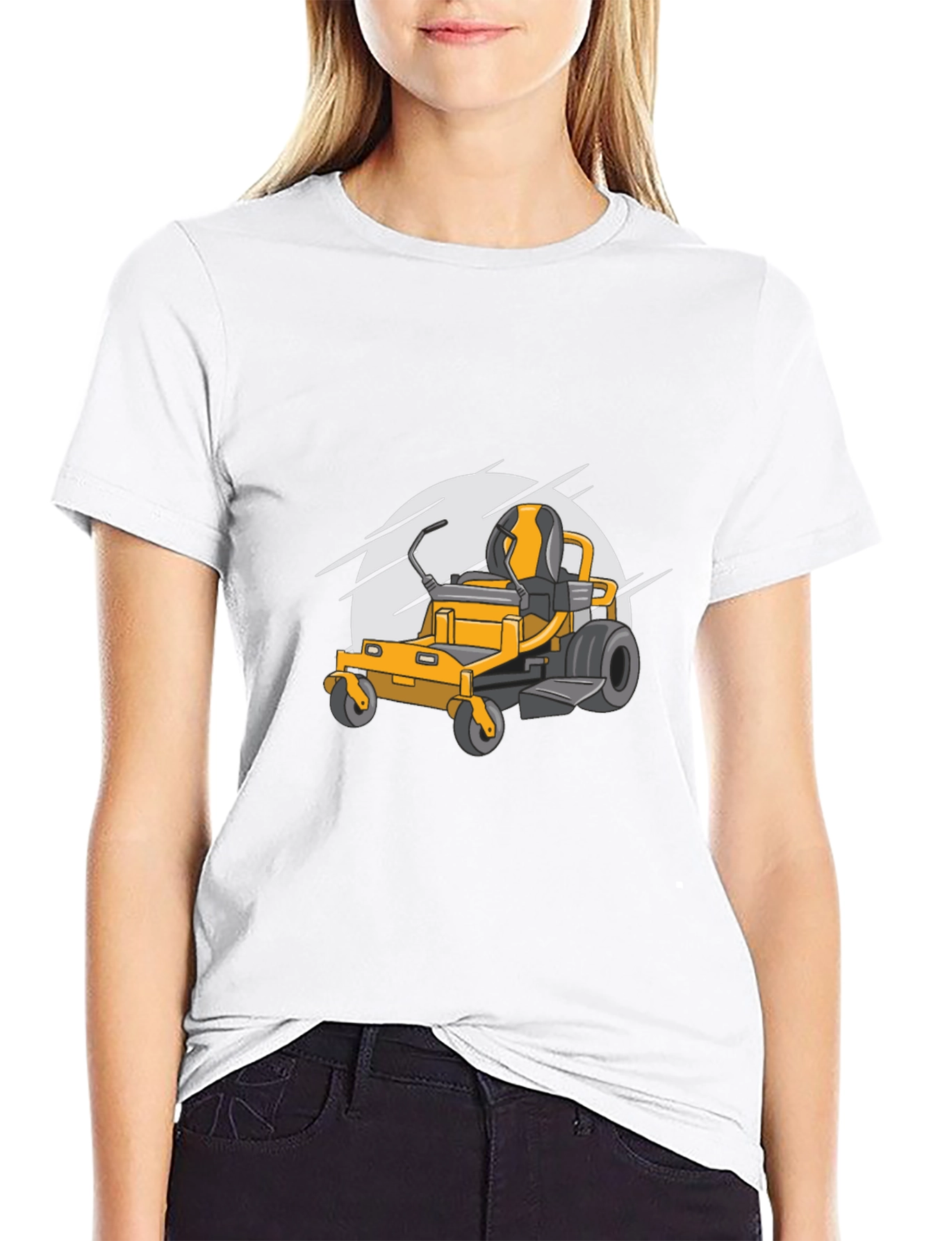 Ride-On Mower Graphic Tee - Black