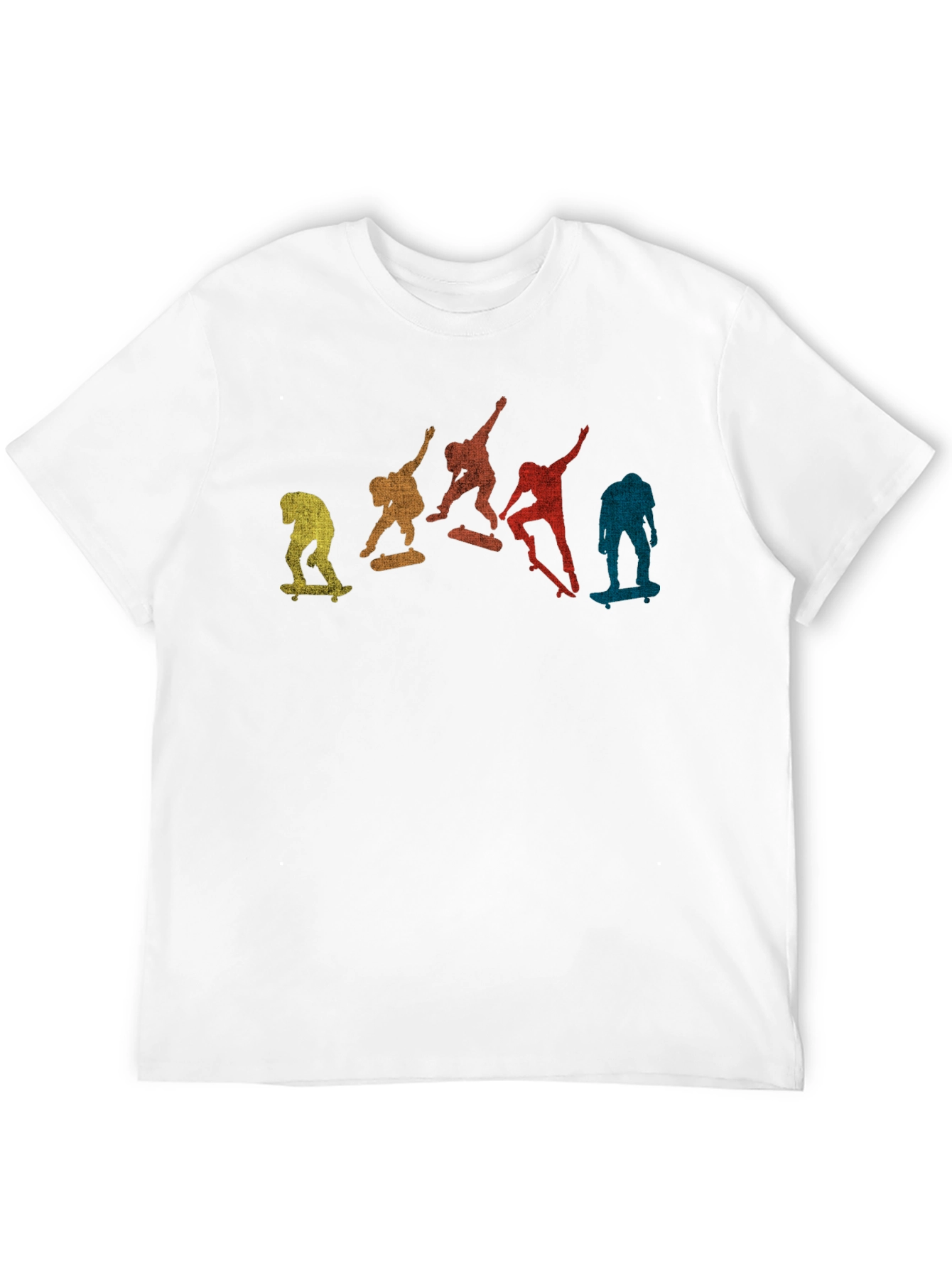 Skateboarding Evolution T-Shirt - Retro Style