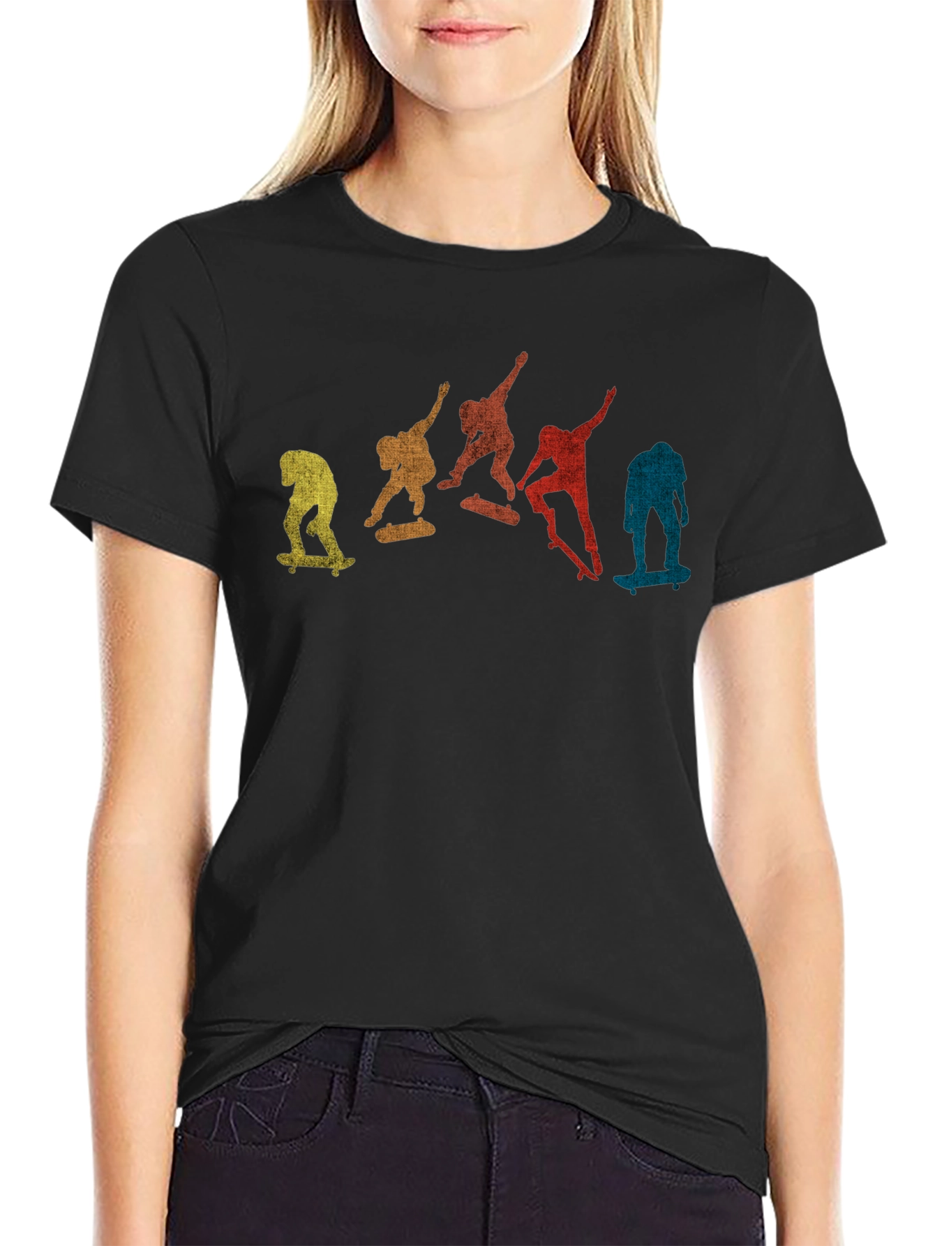 Skateboarding Evolution T-Shirt - Retro Style
