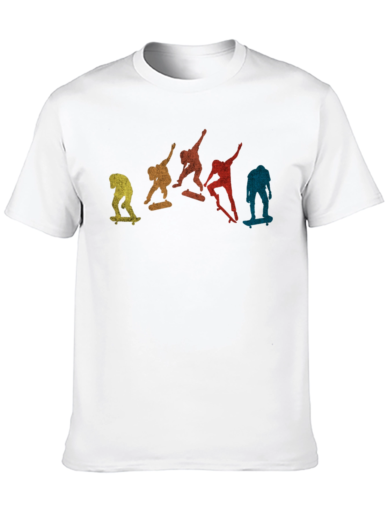 Skateboarding Evolution T-Shirt - Retro Style