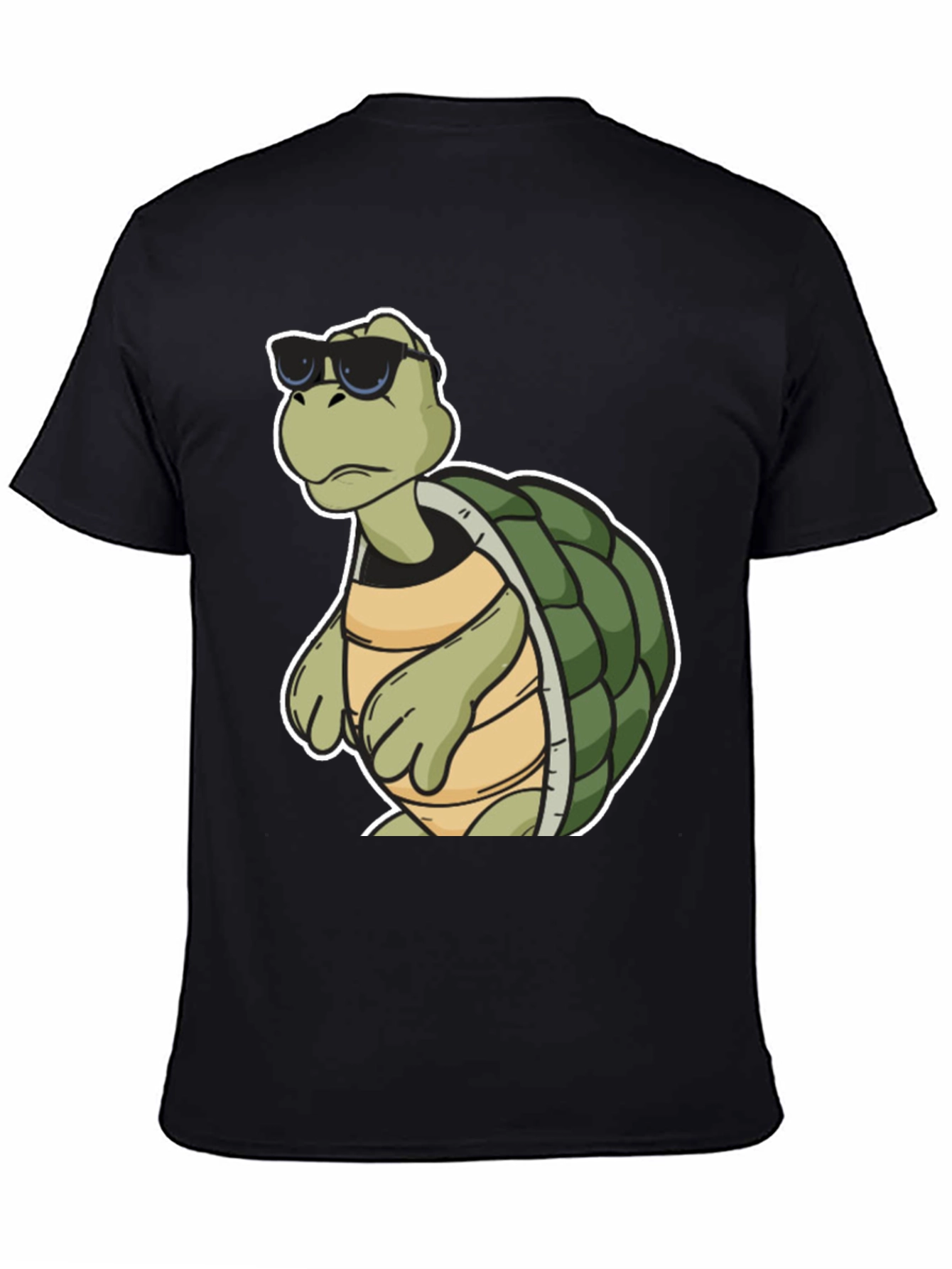 Cool Turtle Graphic Tee - Black T-Shirt