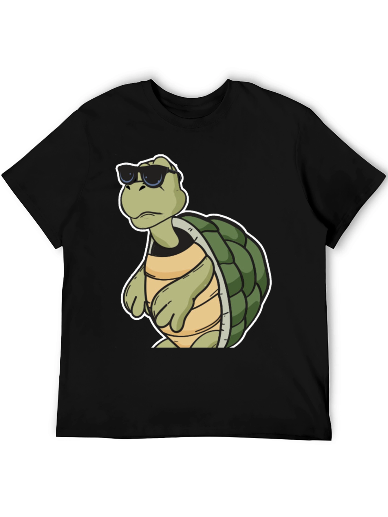 Cool Turtle Graphic Tee - Black T-Shirt