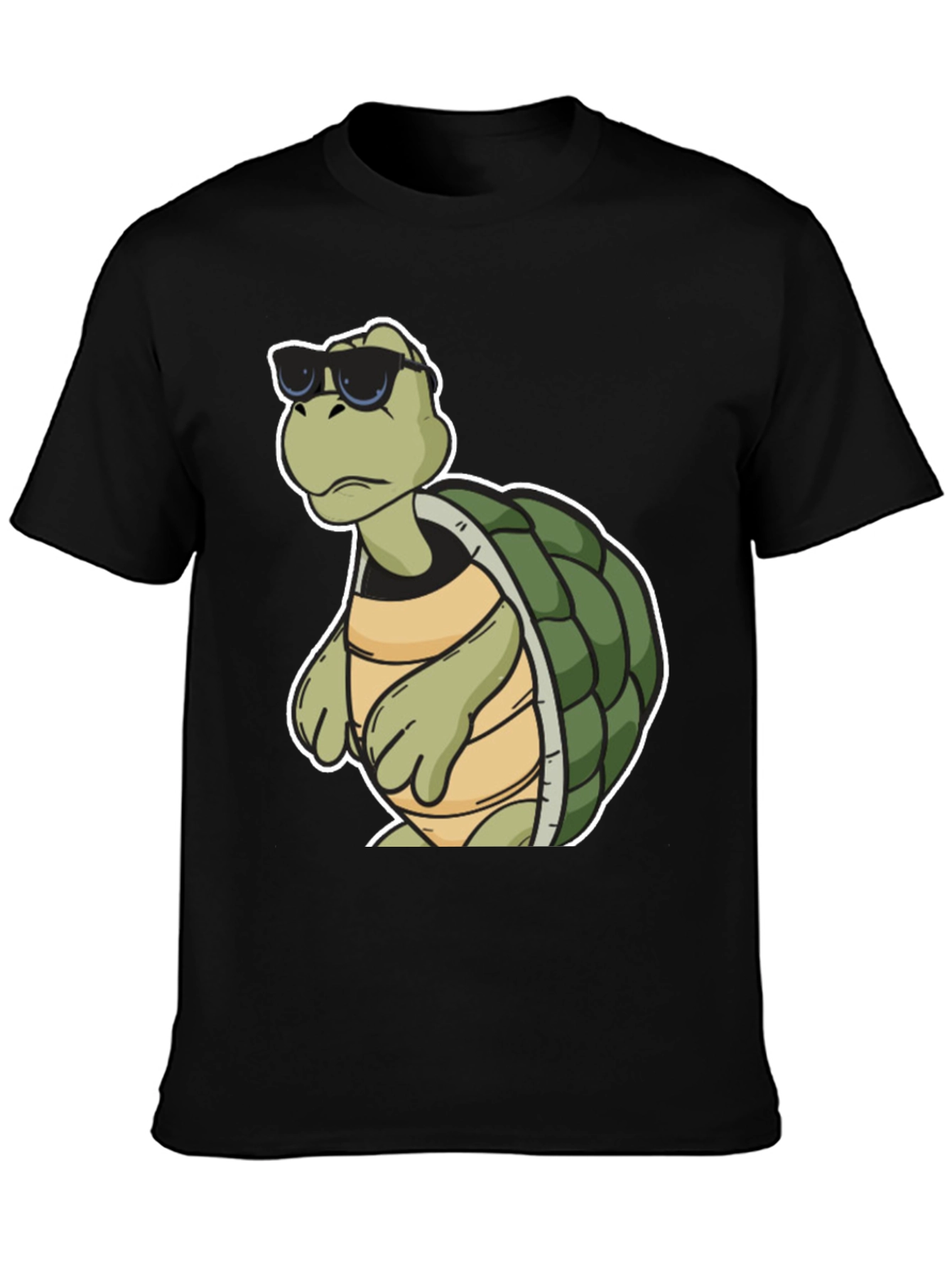 Cool Turtle Graphic Tee - Black T-Shirt