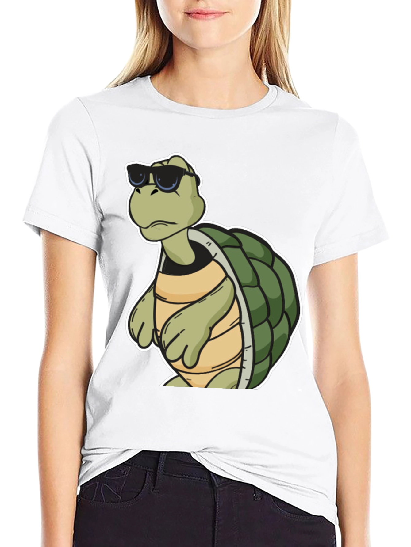 Cool Turtle Graphic Tee - Black T-Shirt