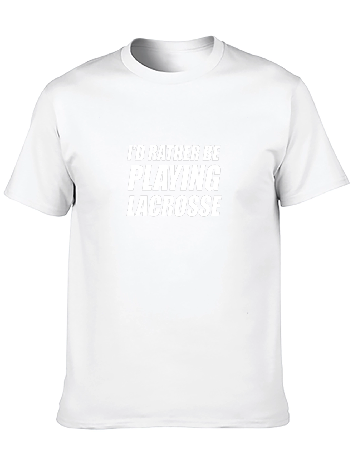 Id Rather Be Playing Lacrosse Graphic Tee