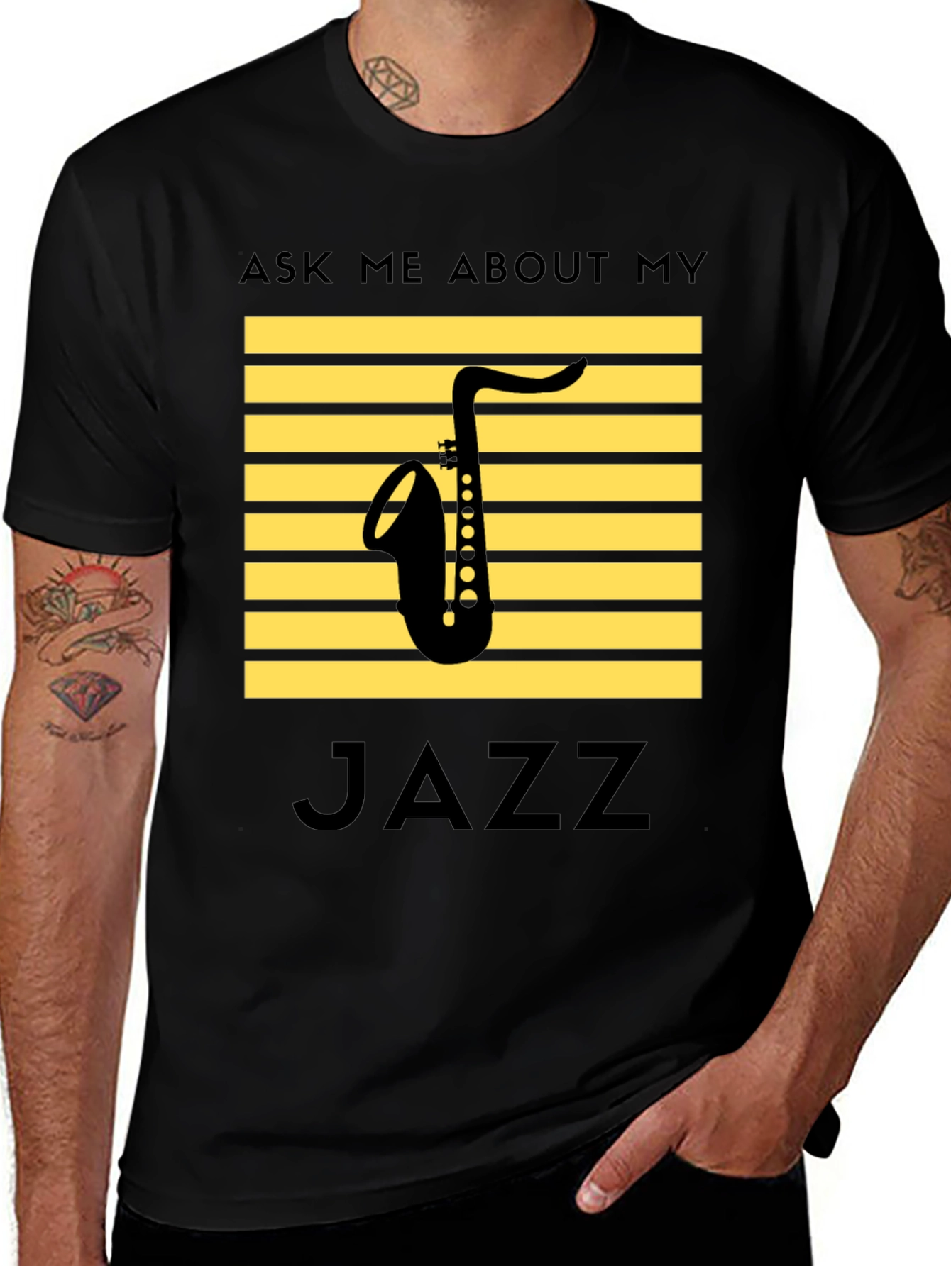 Jazz Saxophone T-Shirt: Ask Me About My Jazz