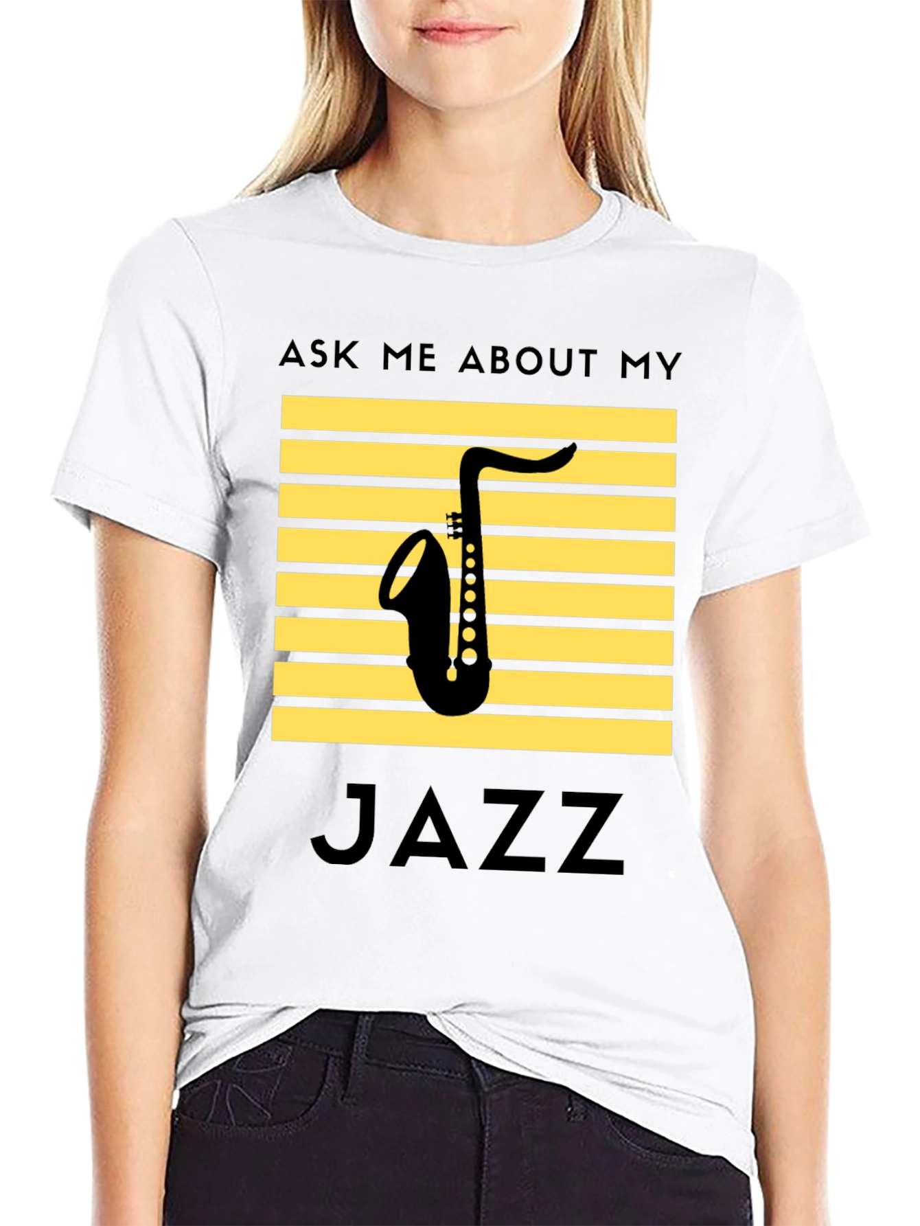 Jazz Saxophone T-Shirt: Ask Me About My Jazz
