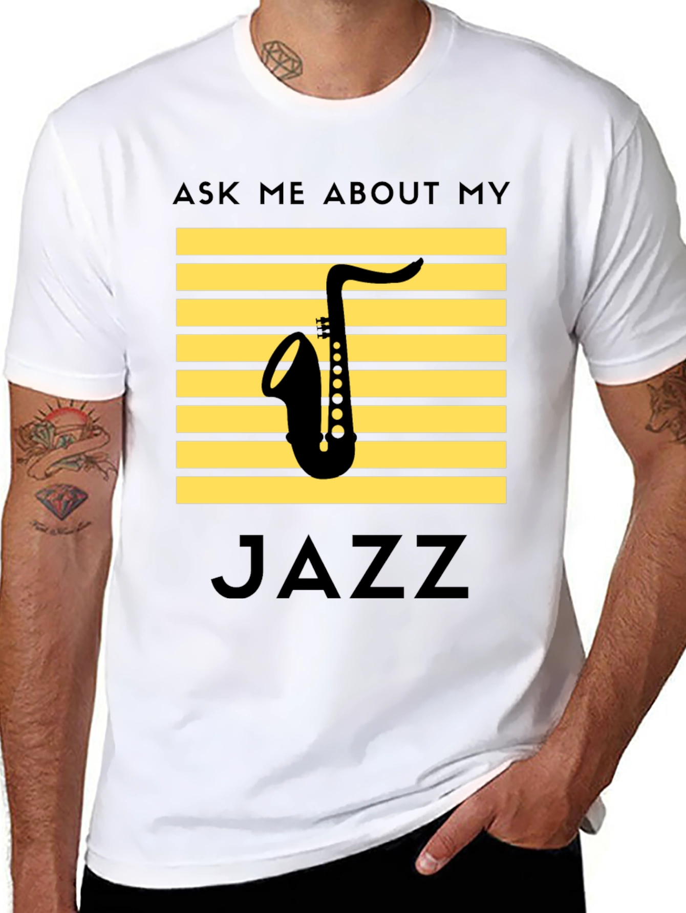 Jazz Saxophone T-Shirt: Ask Me About My Jazz