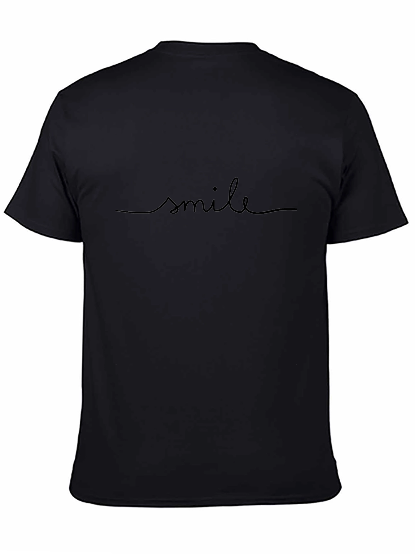 Smile Script Black Graphic Tee
