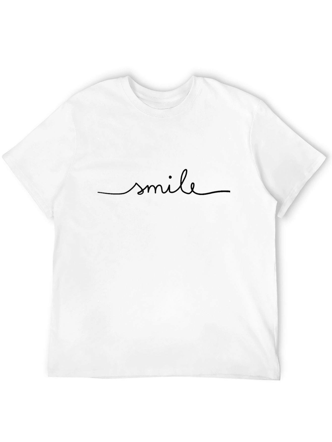 Smile Script Black Graphic Tee