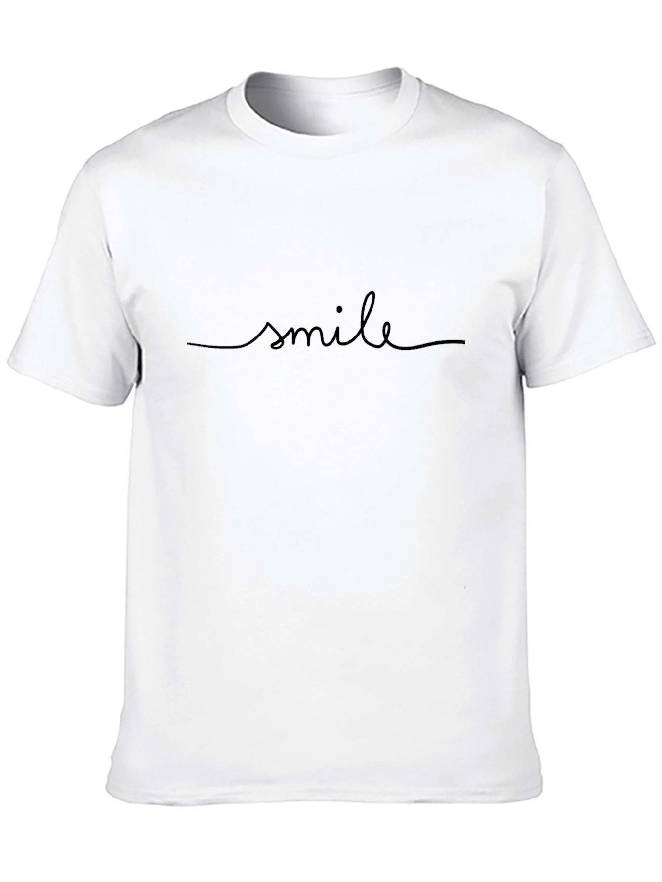Smile Script Black Graphic Tee