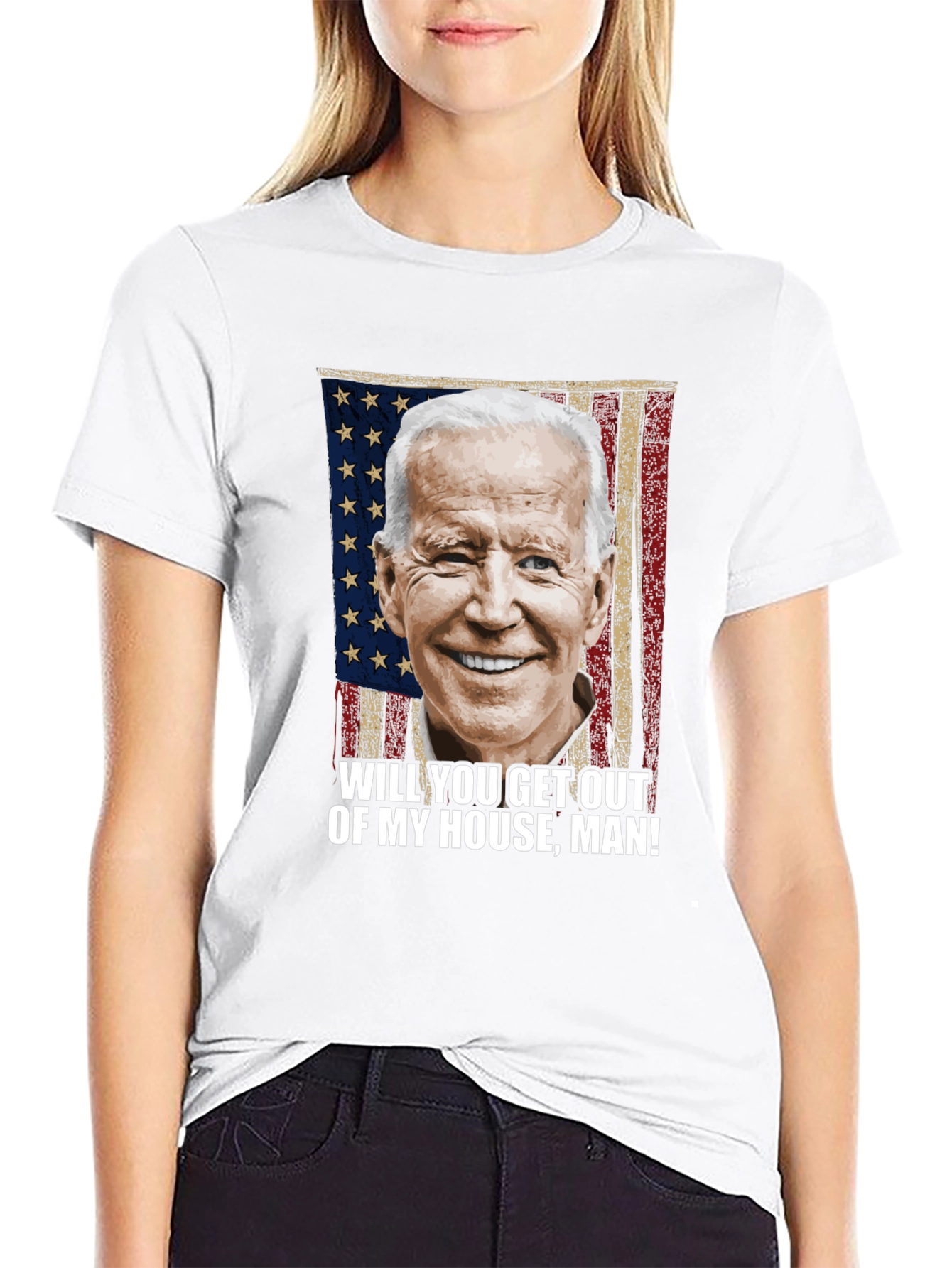 Biden Get Out Of My House Man! Graphic Tee