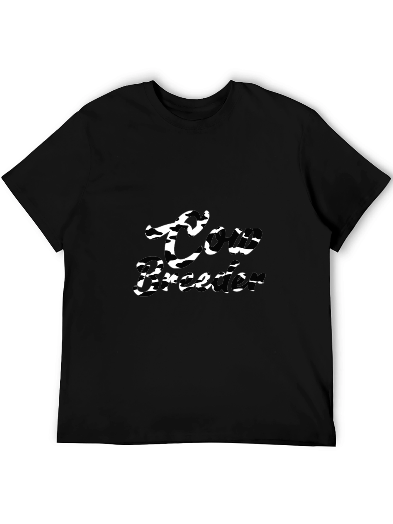 Cow Breeder Black Graphic Tee