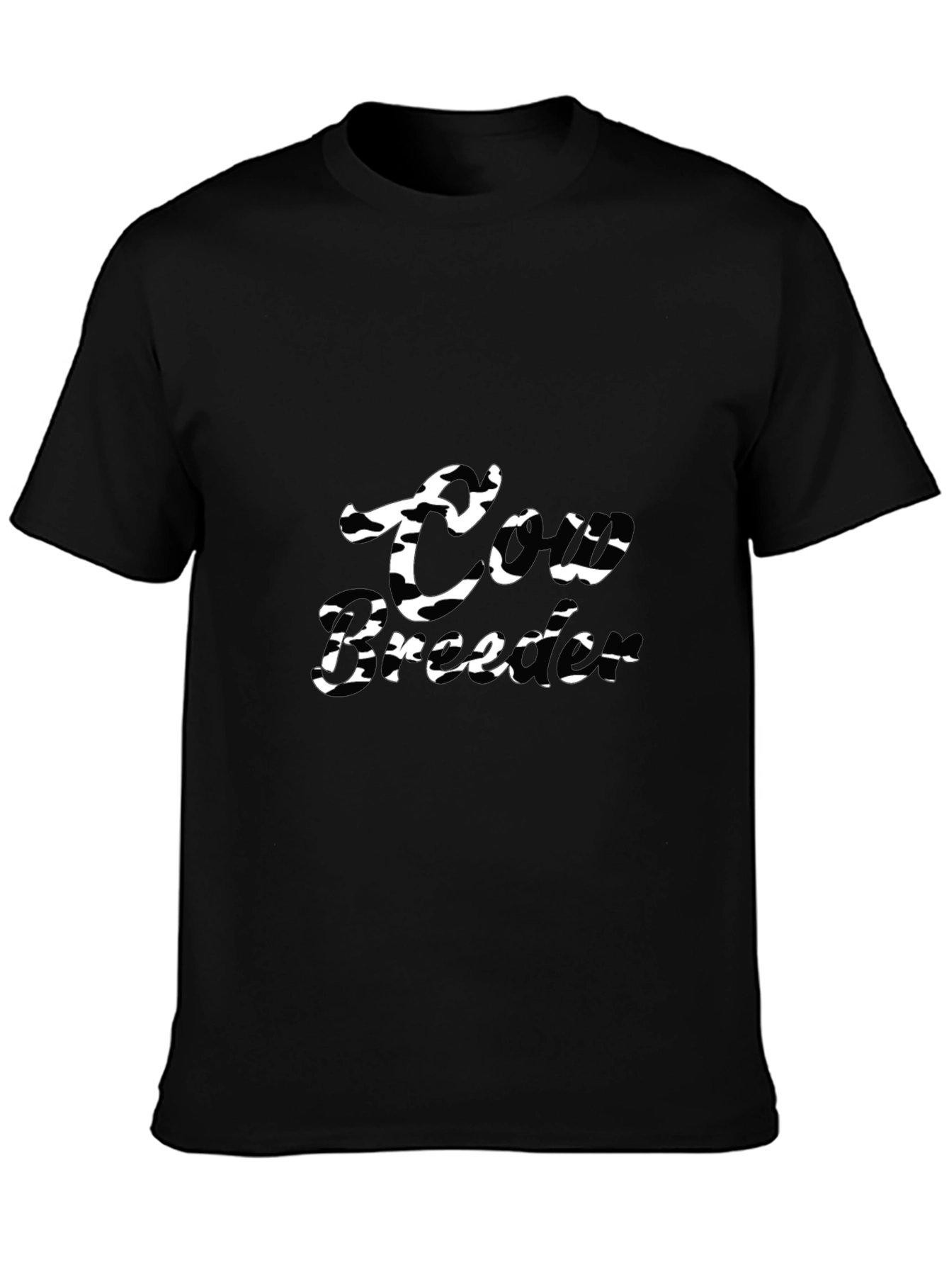 Cow Breeder Black Graphic Tee