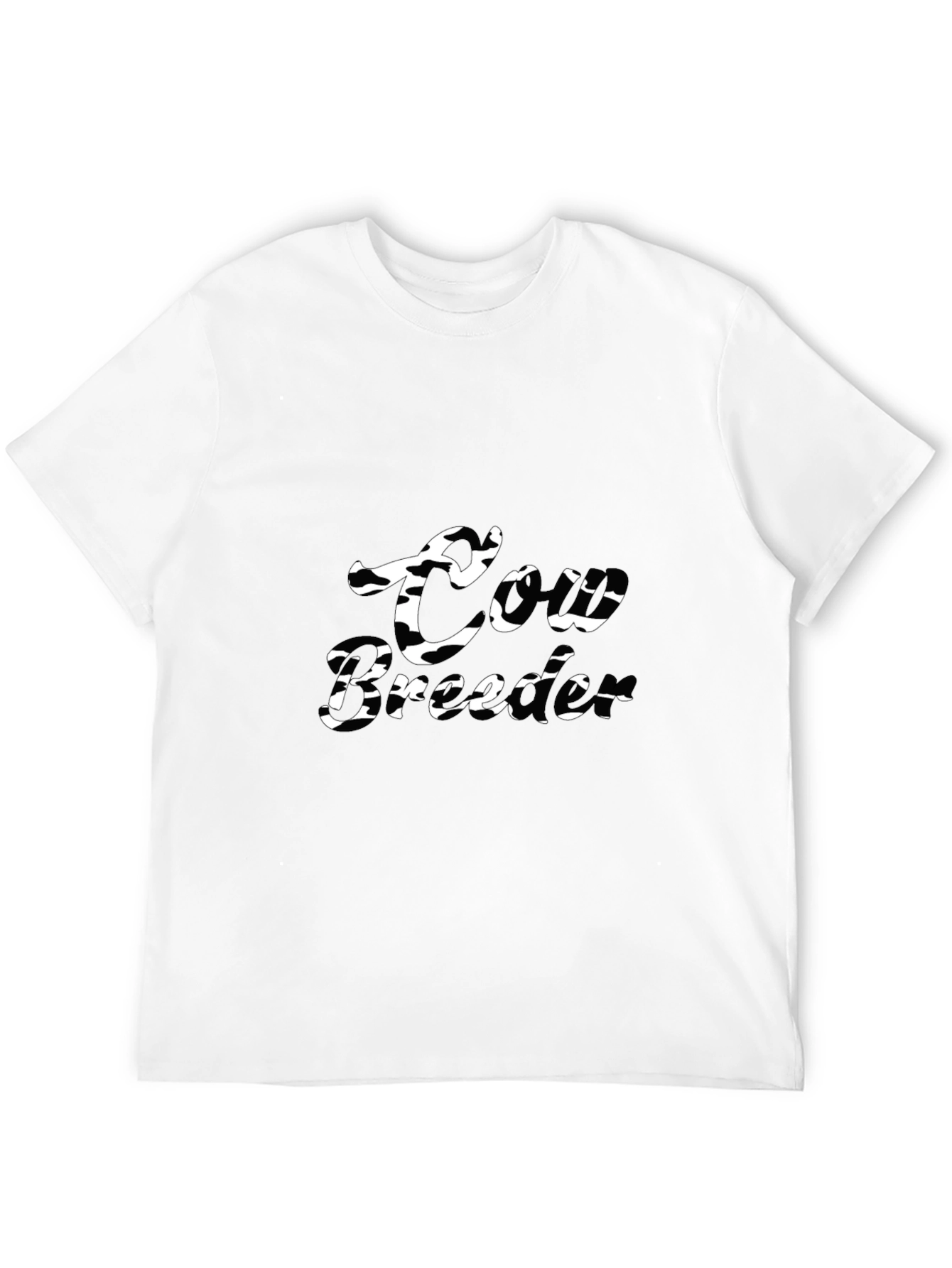 Cow Breeder Black Graphic Tee