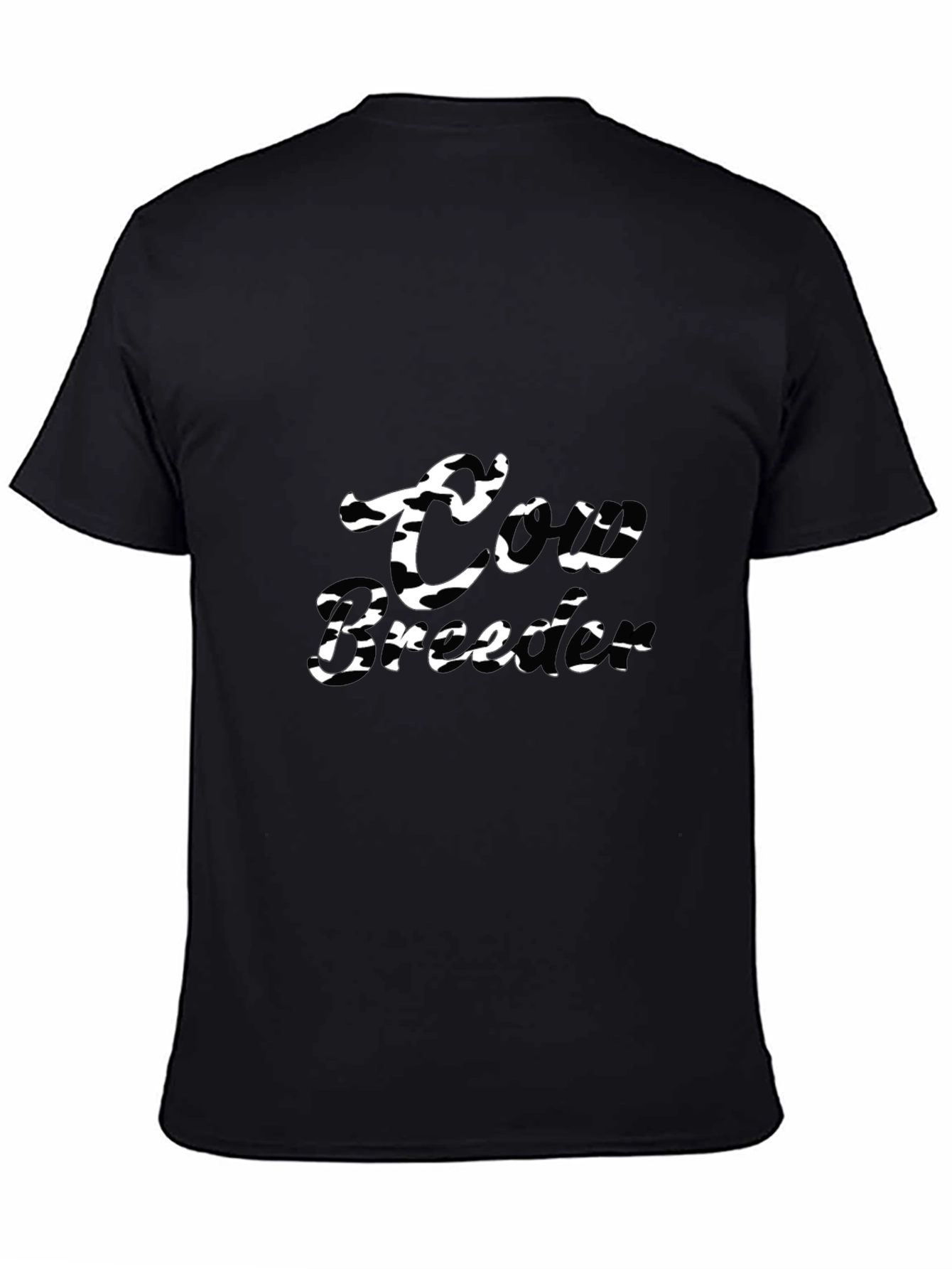 Cow Breeder Black Graphic Tee