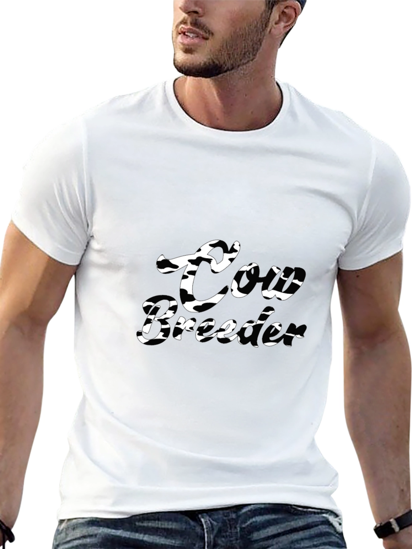 Cow Breeder Black Graphic Tee