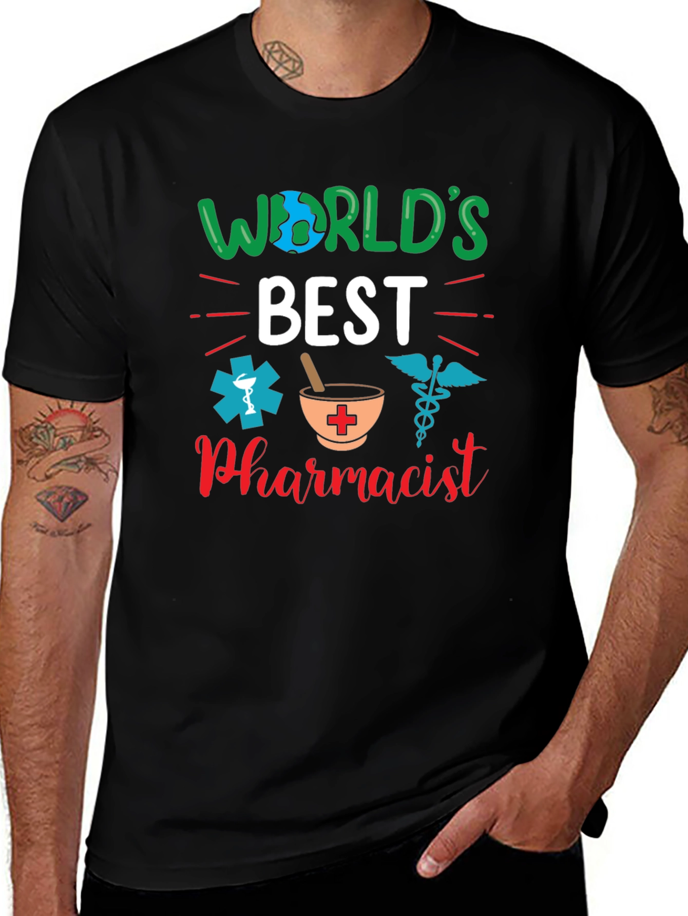Worlds Best Pharmacist Graphic T-Shirt