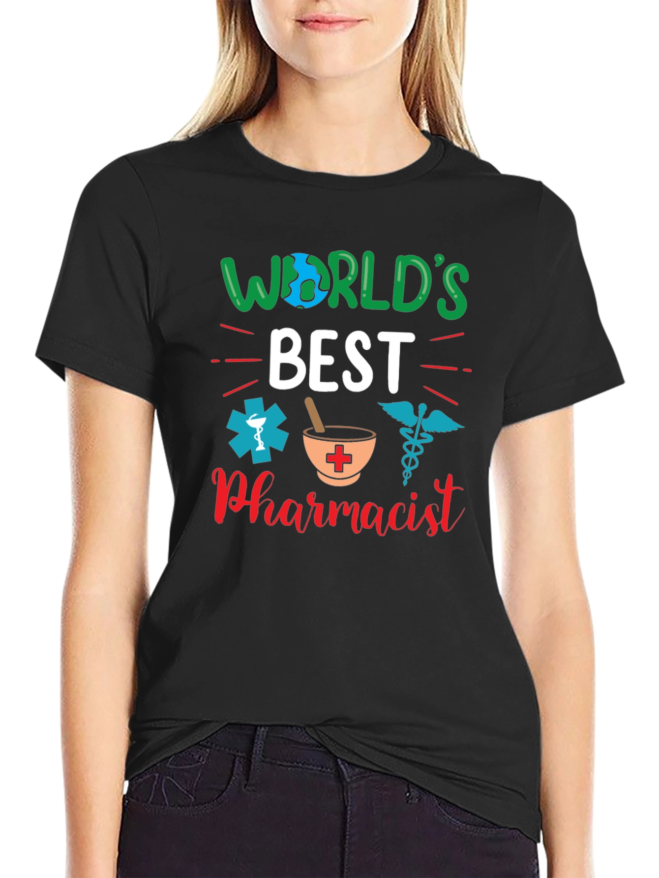 Worlds Best Pharmacist Graphic T-Shirt