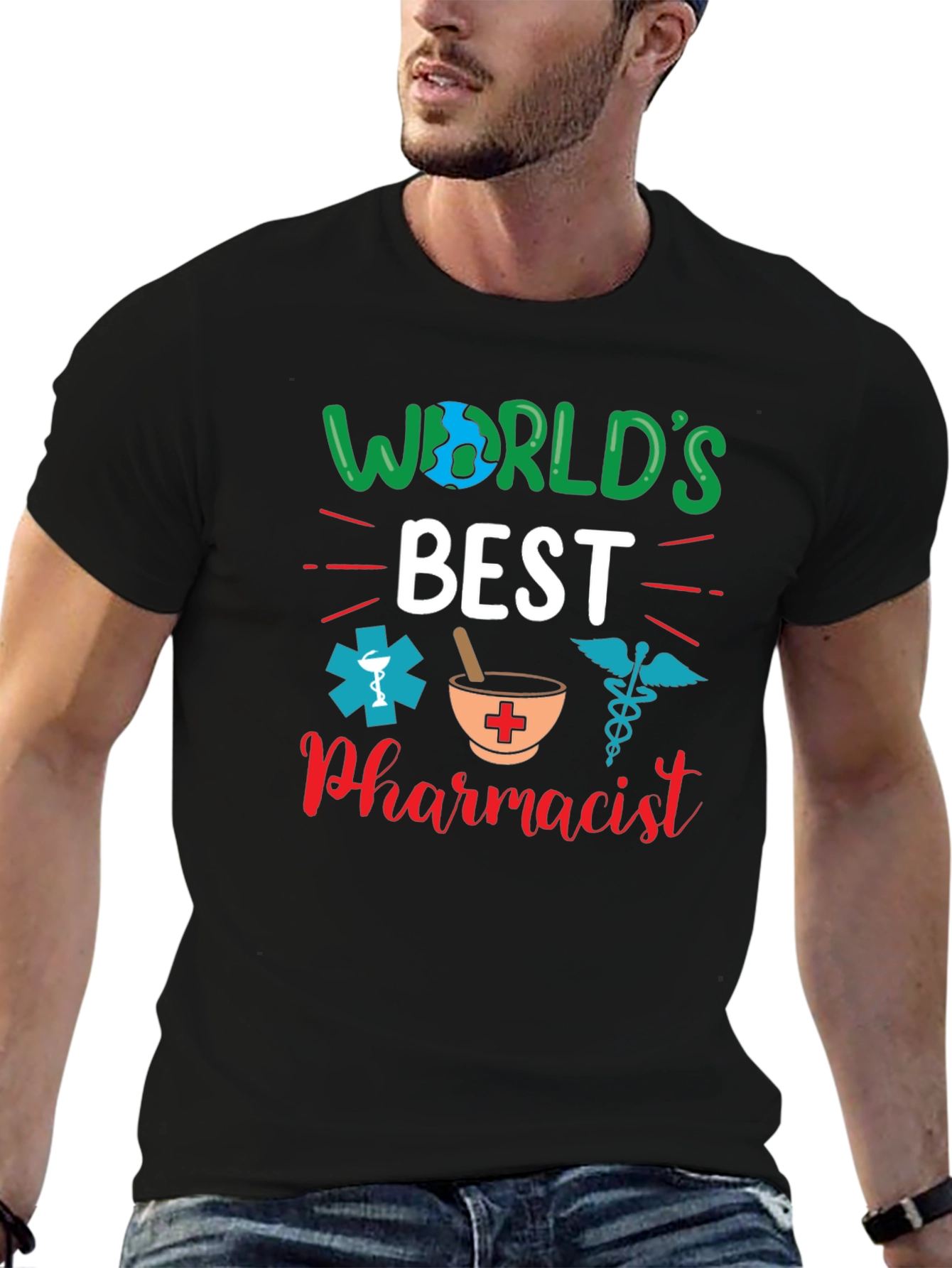 Worlds Best Pharmacist Graphic T-Shirt