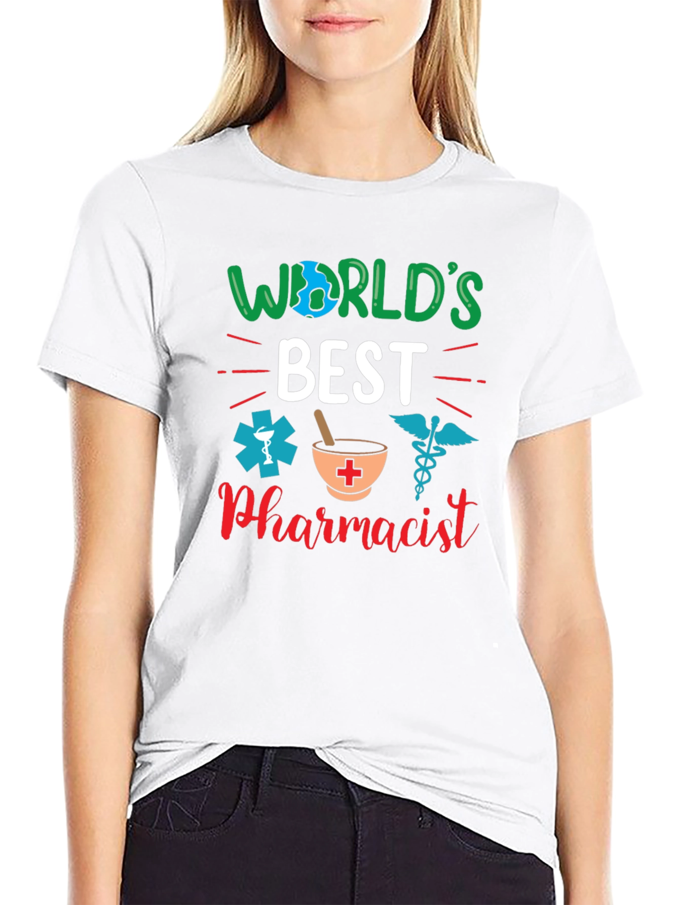 Worlds Best Pharmacist Graphic T-Shirt