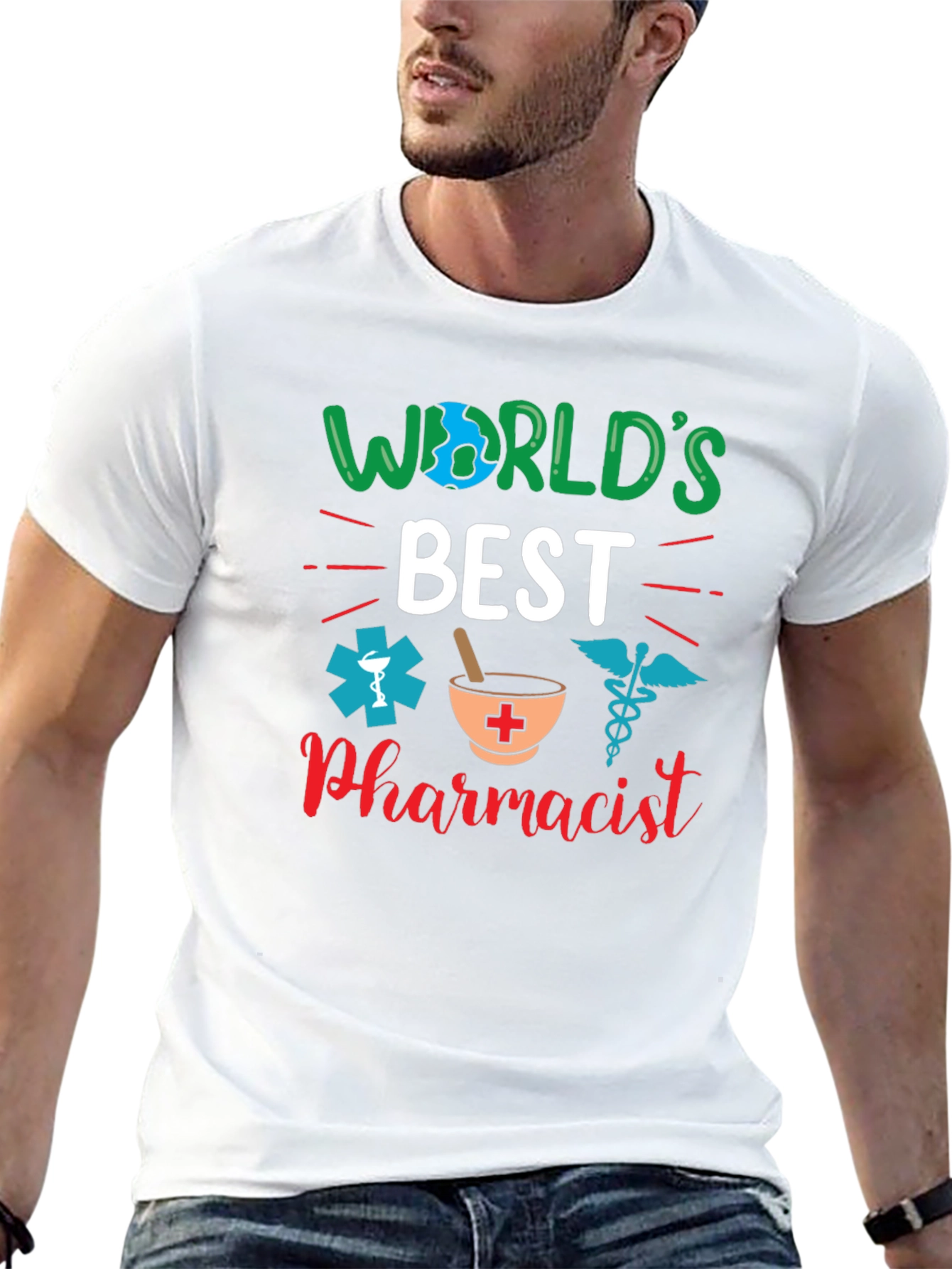 Worlds Best Pharmacist Graphic T-Shirt