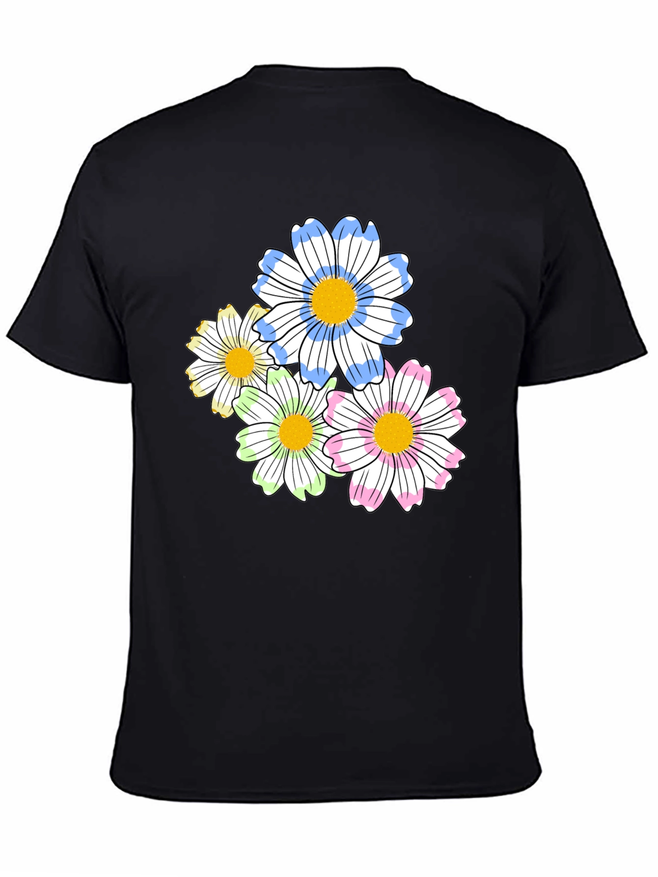 Floral Graphic Print T-Shirt - Soft Cotton Blend