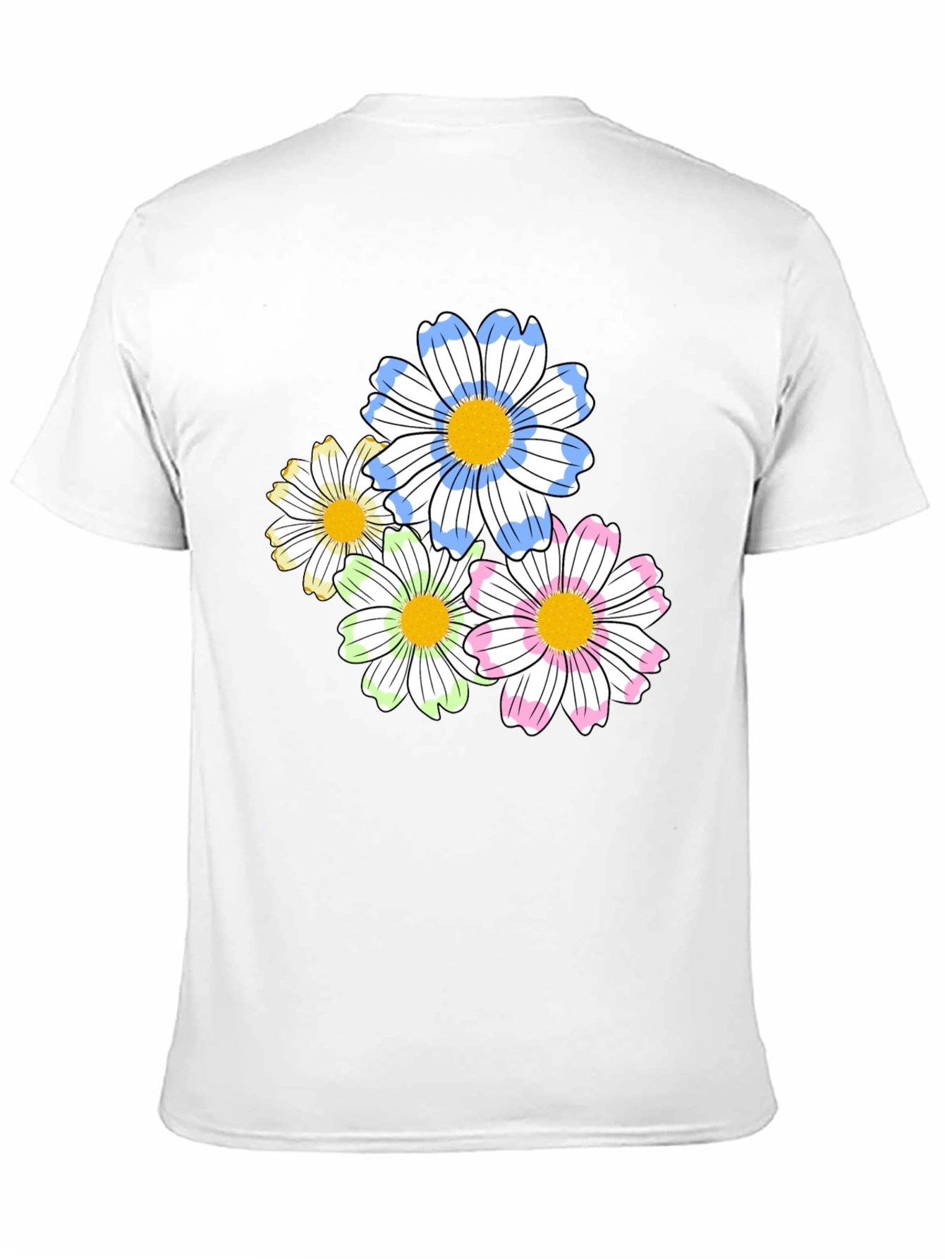 Floral Graphic Print T-Shirt - Soft Cotton Blend