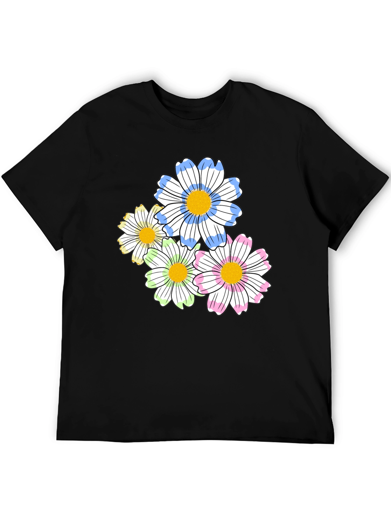 Floral Graphic Print T-Shirt - Soft Cotton Blend