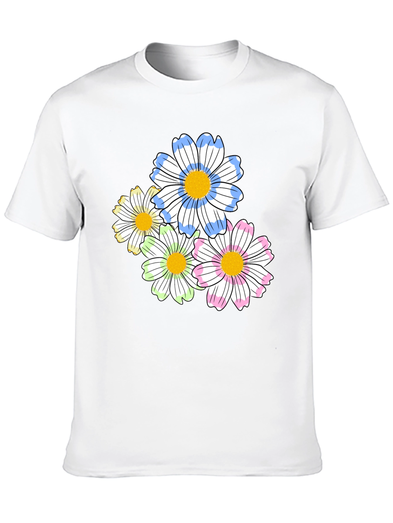Floral Graphic Print T-Shirt - Soft Cotton Blend
