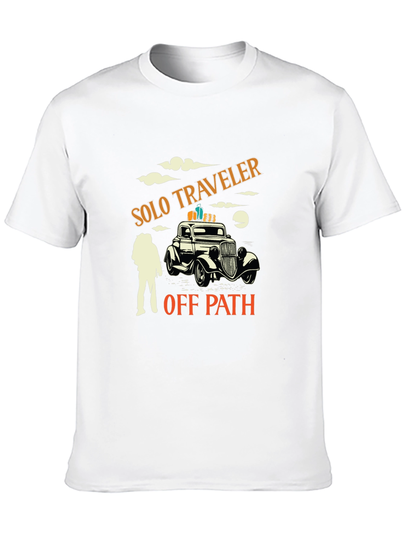 Solo Traveler Black Graphic Tee
