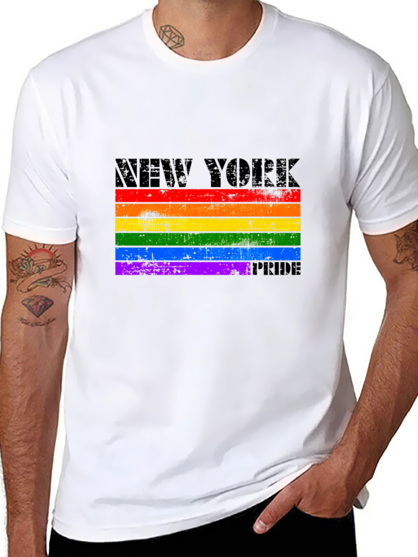 New York Pride Rainbow Graphic Tee